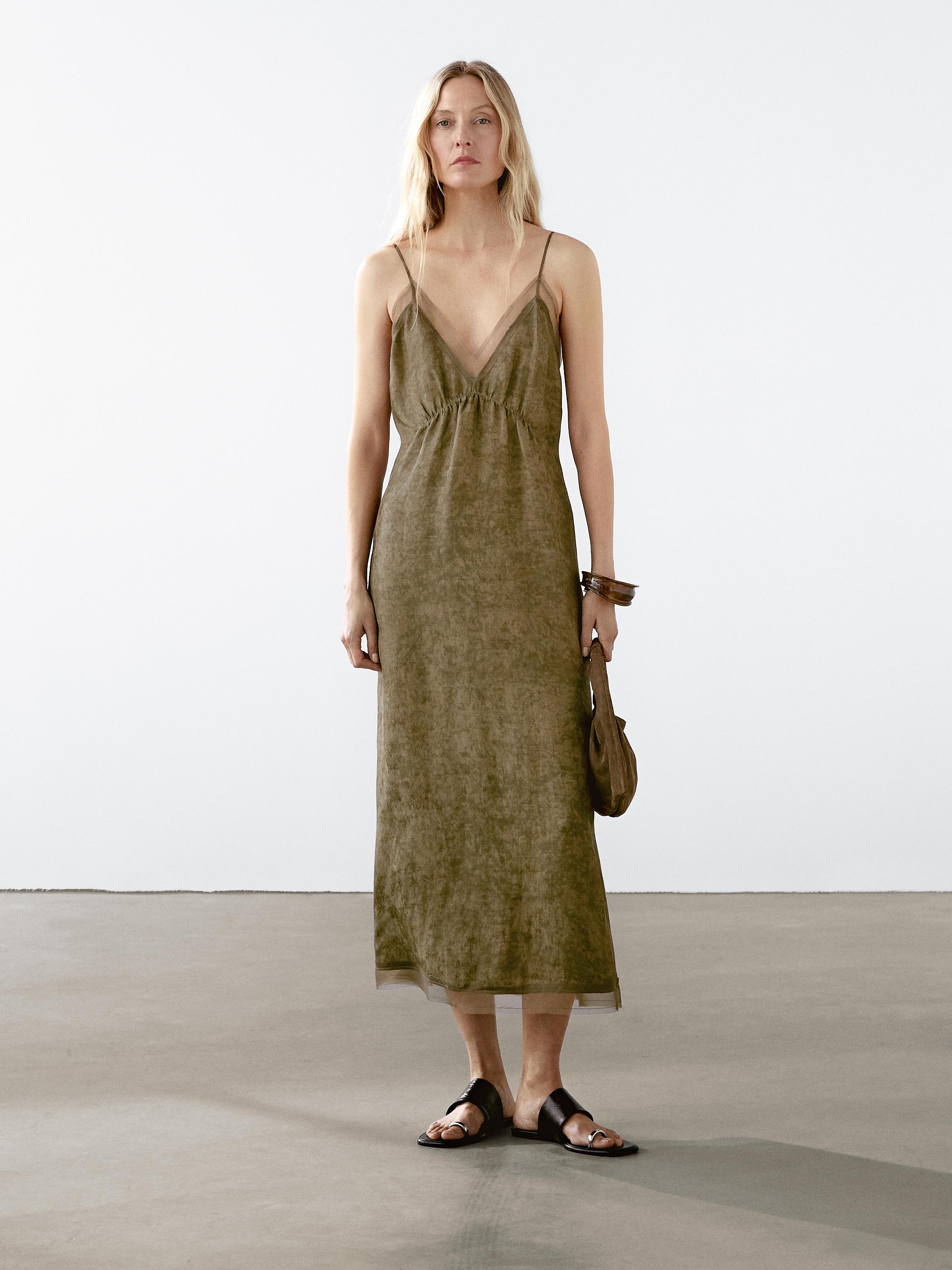 Robe longue nuisette transparence