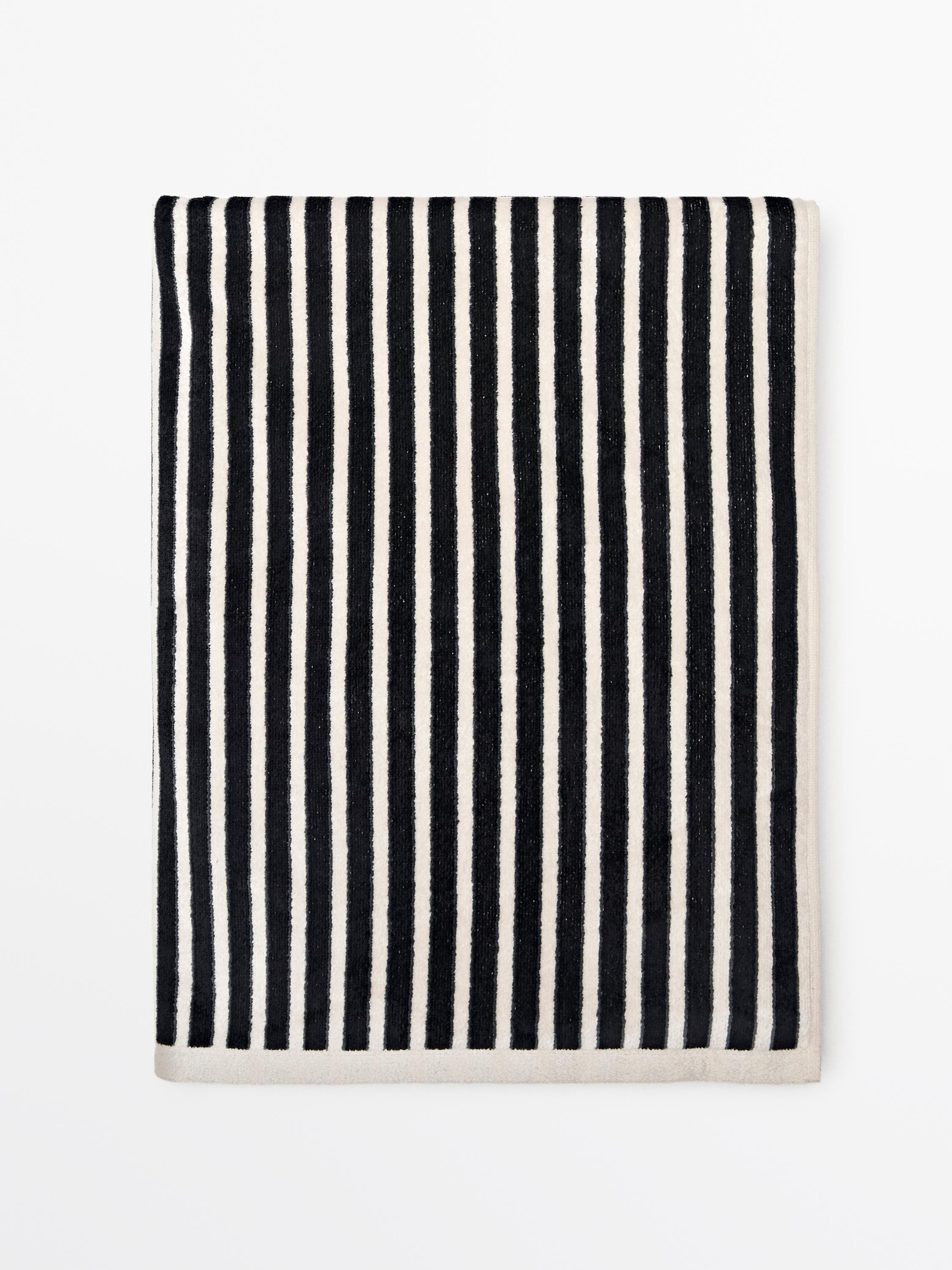 Striped cotton towel