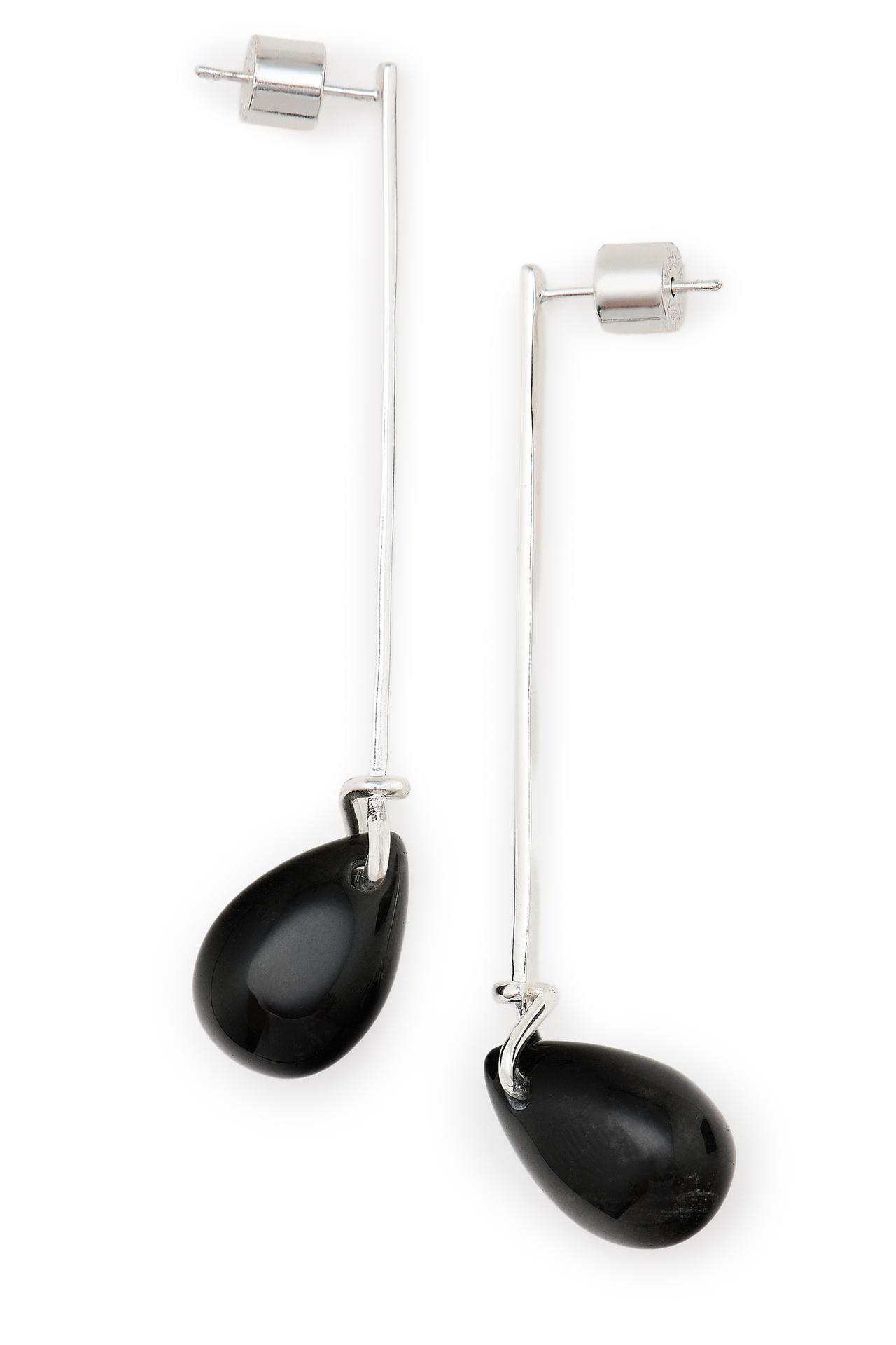 Seed dangle earrings - LIMITED EDITION — BLACK