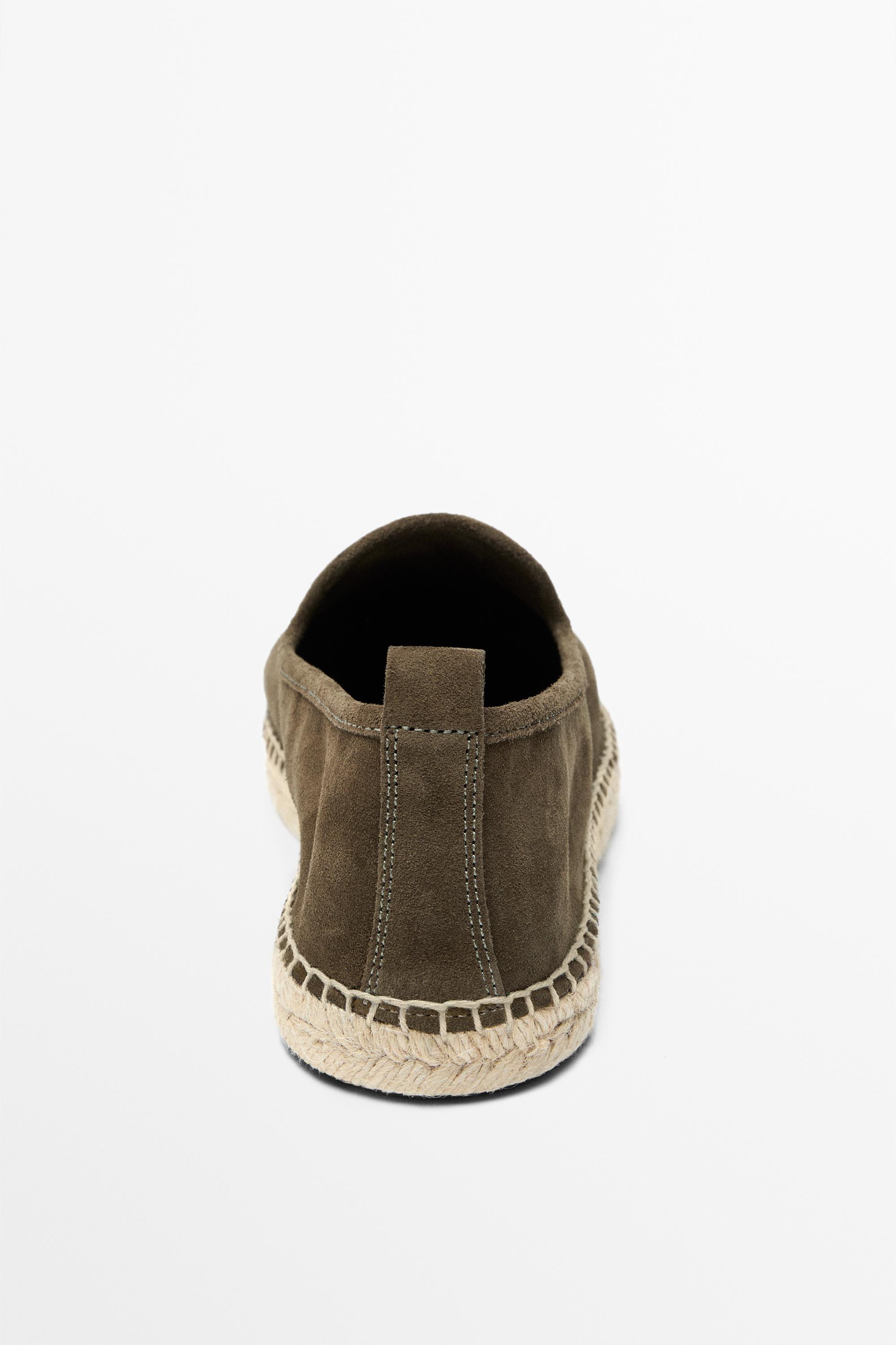 Leather espadrilles — MINK (alternate view)