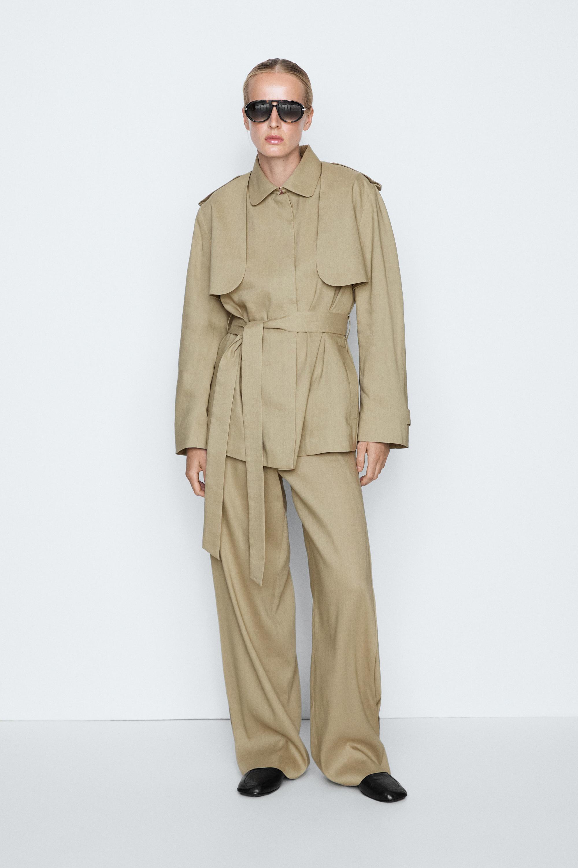 Trench corto in lino - STUDIO