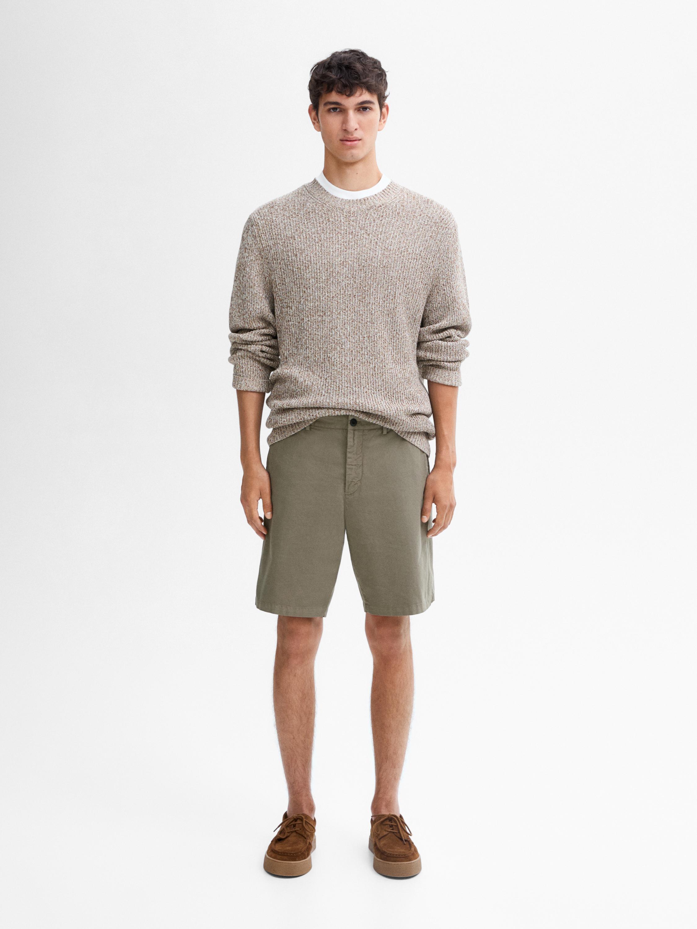 100% cotton Bermuda shorts