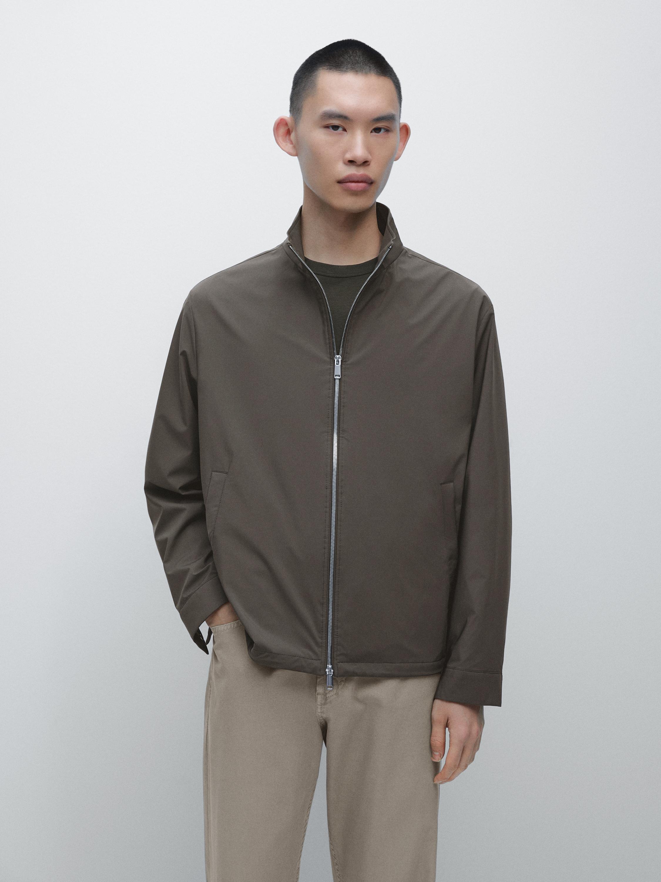 Two-way stretch fabric jacket — GREEN