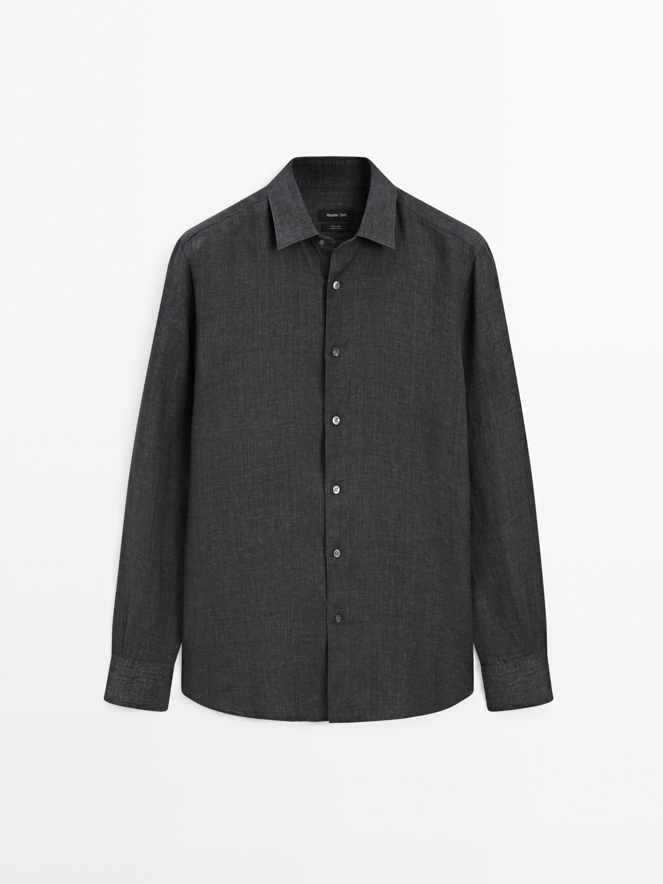 Delavé slim fit 100% linen shirt