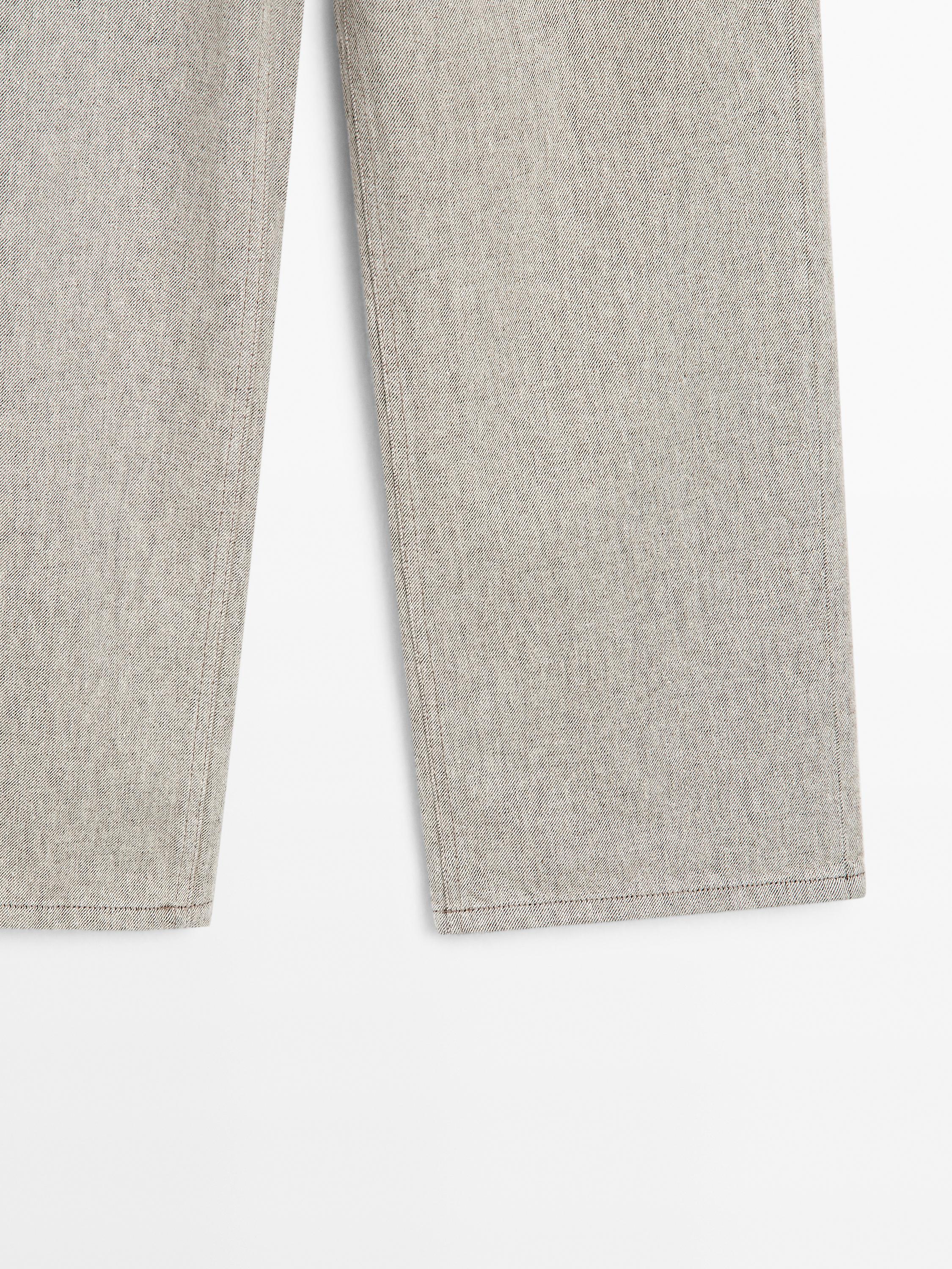 Mid-rise wide-leg jeans
