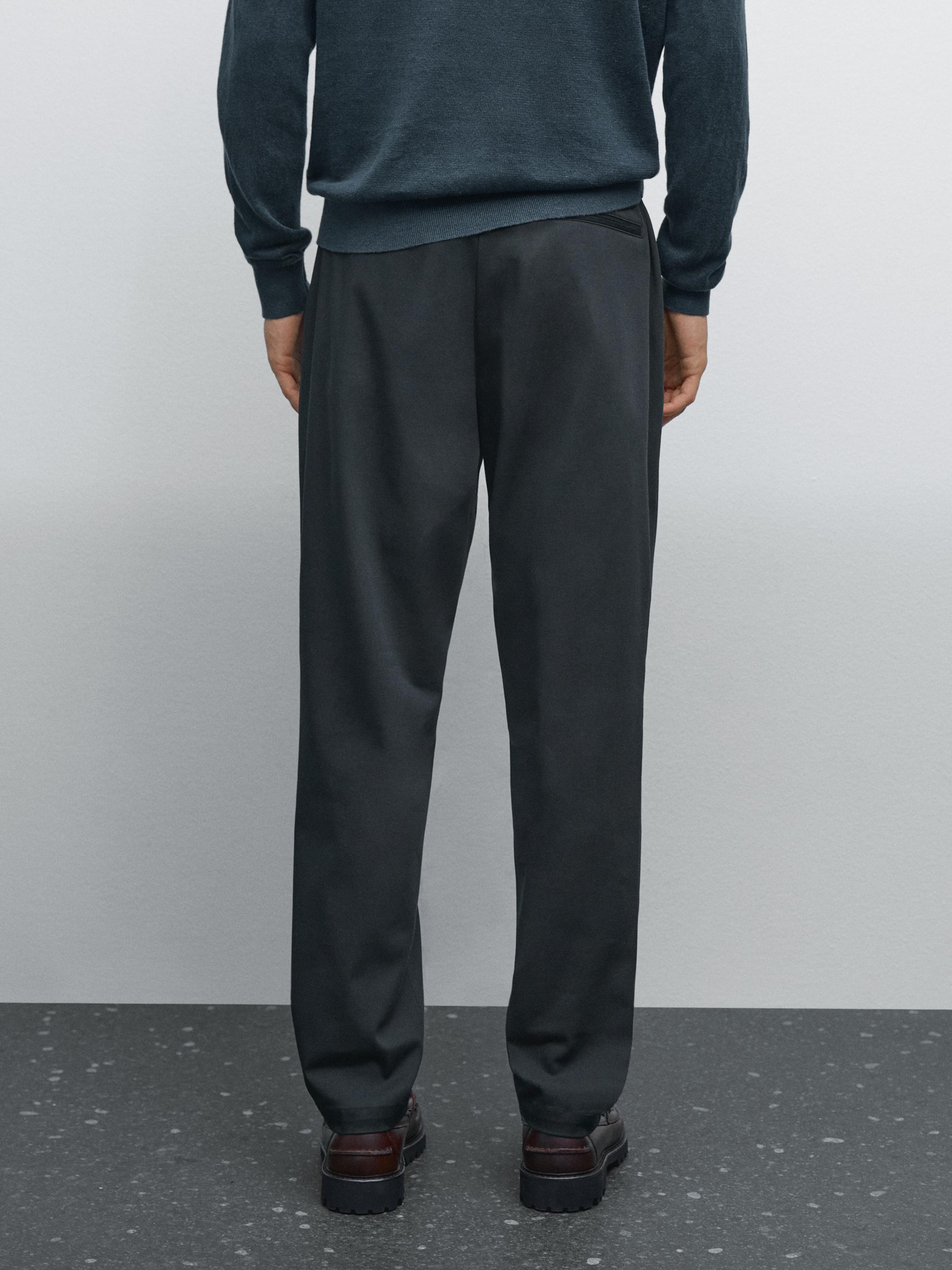 Cotton blend semi joggers