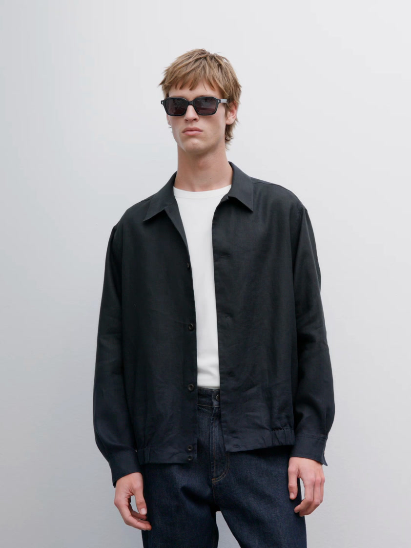 100% linen overshirt