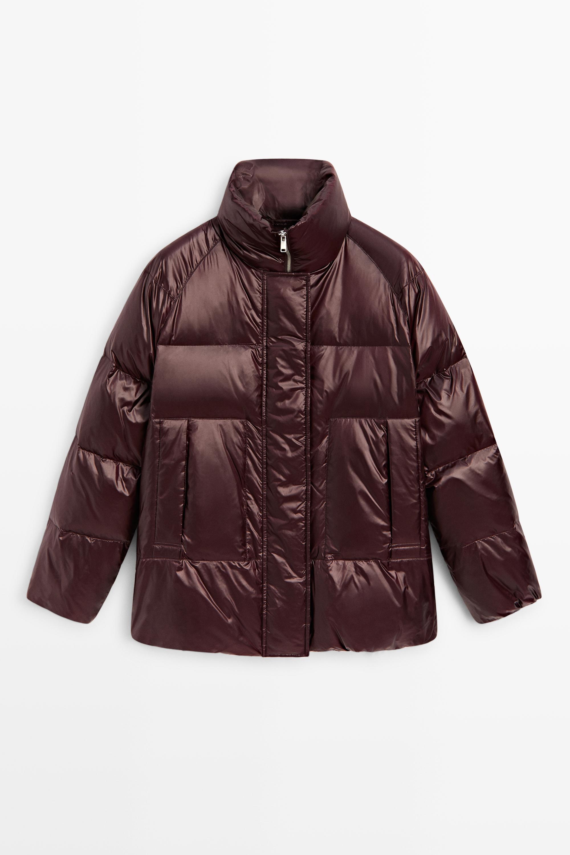 Shiny puffer jacket by Massimo Dutti