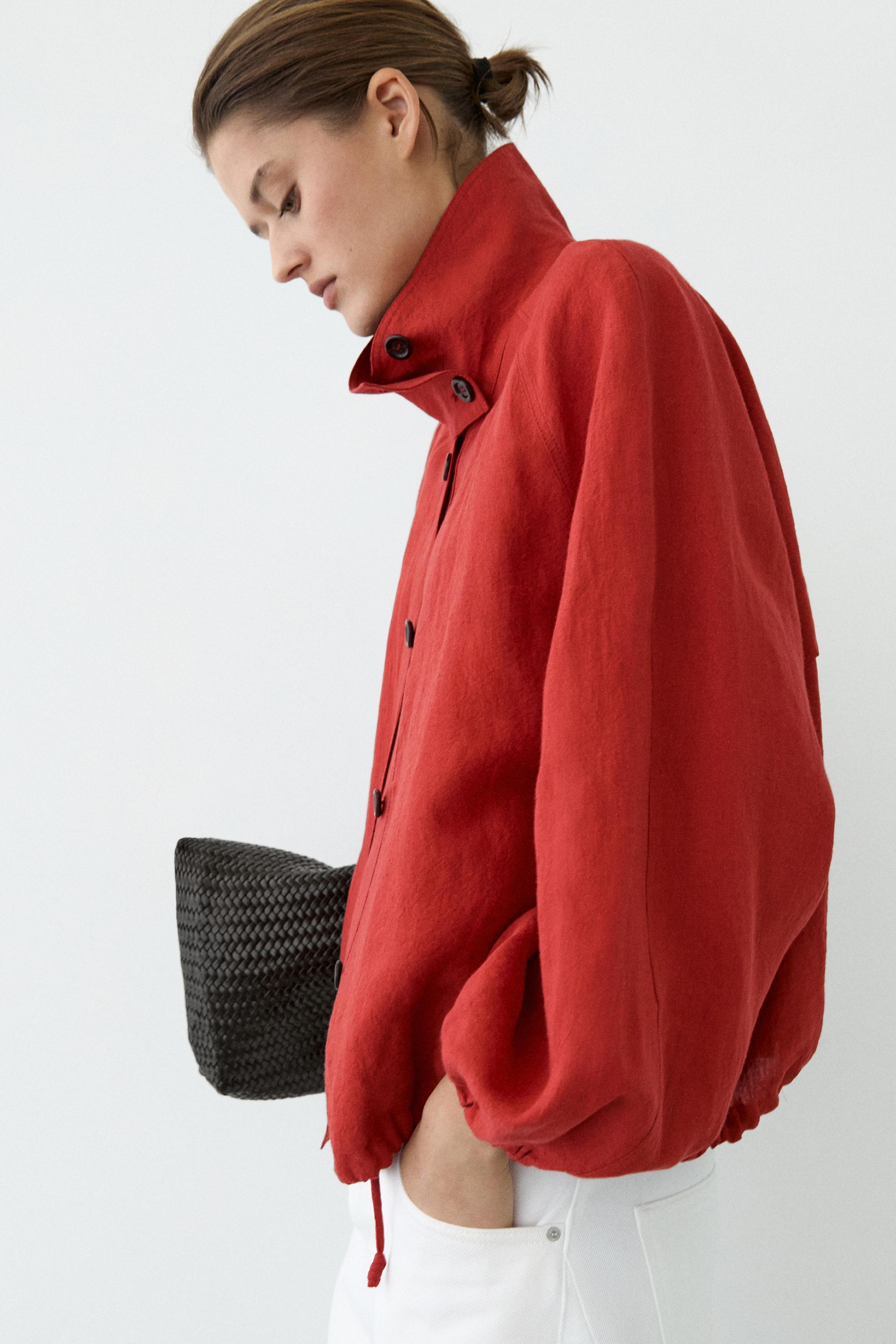 Bomberjack van linnenmix