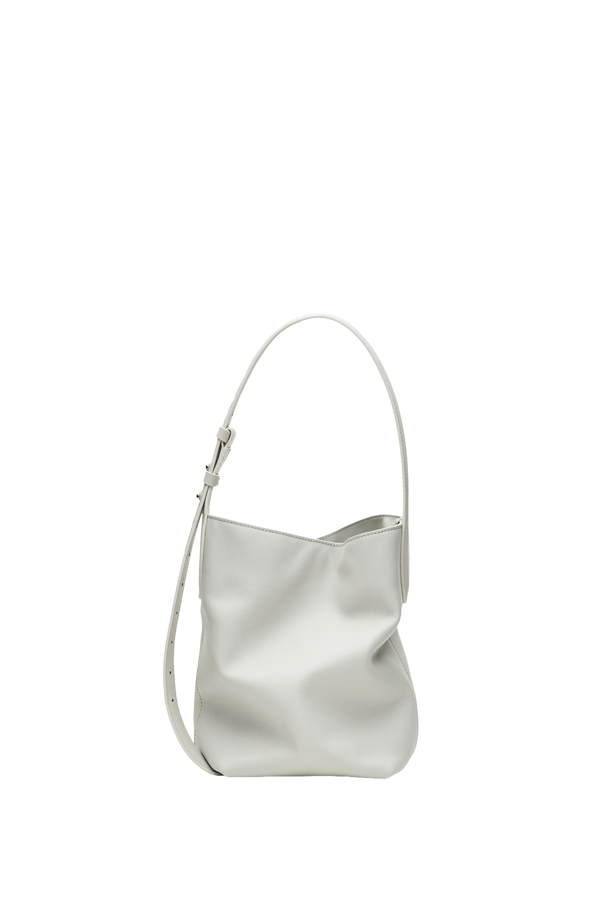 Nappa leather mini bucket bag