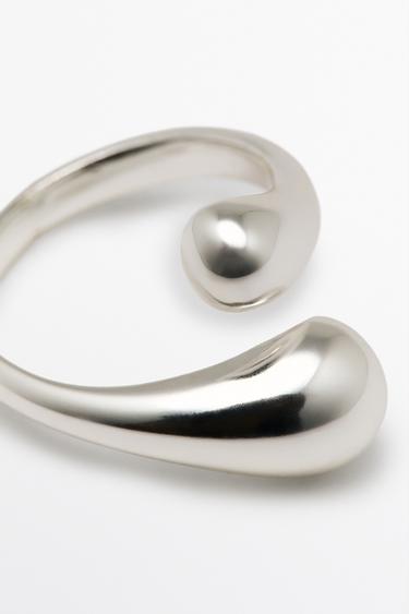 Double teardrop ring — SILVER 4