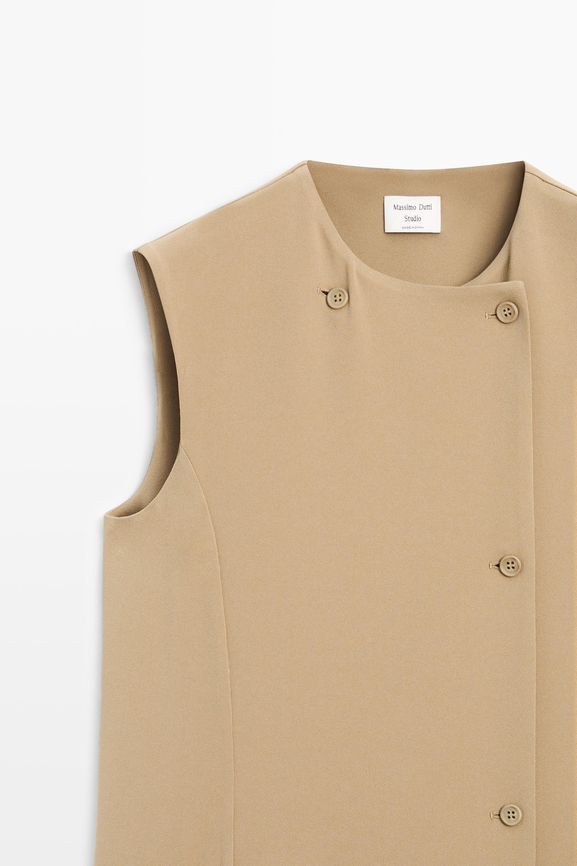 Wrap midi dress with pocket detail - STUDIO — Caramel