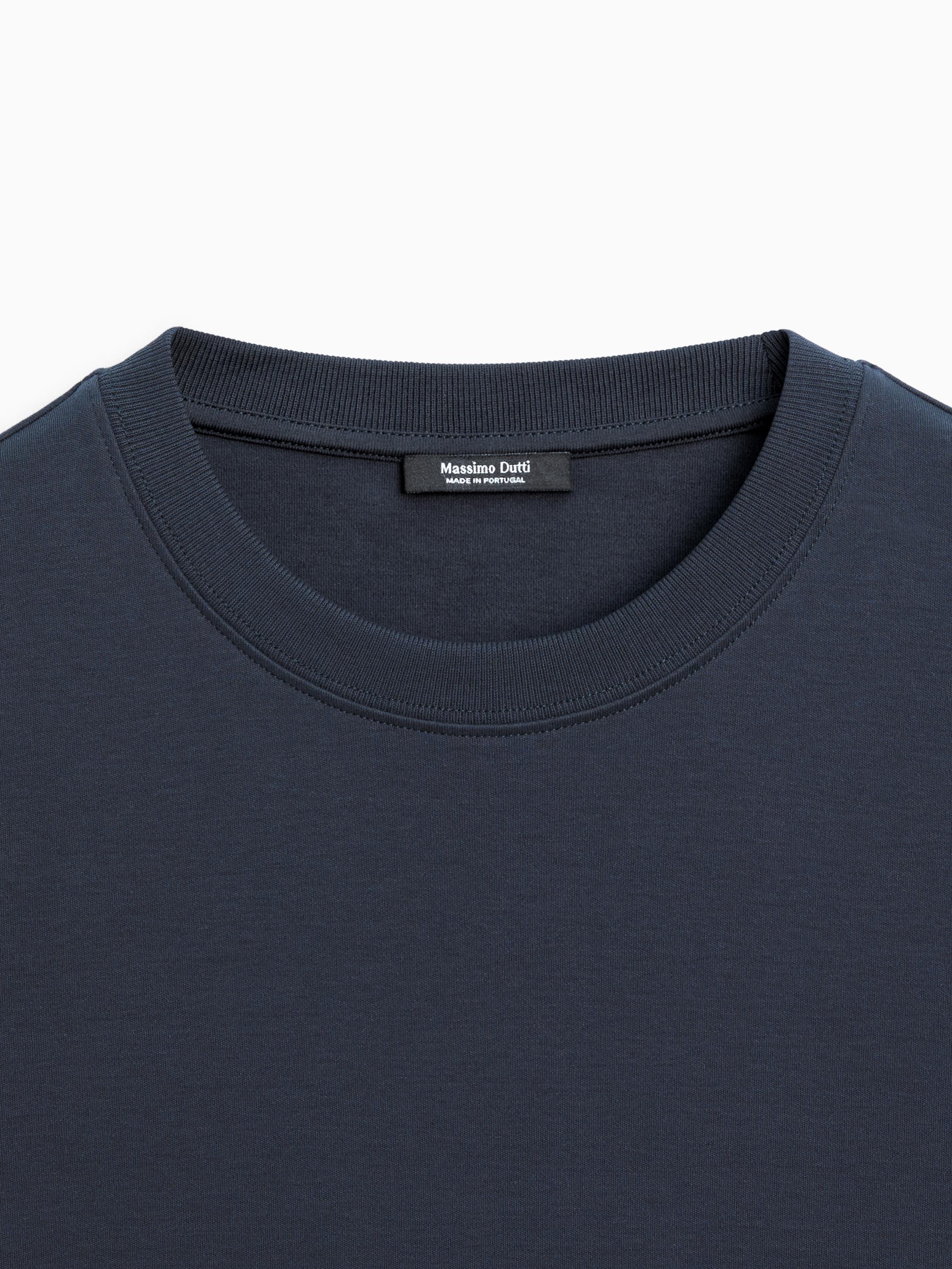 Short sleeve interlock T-shirt — NAVY BLUE