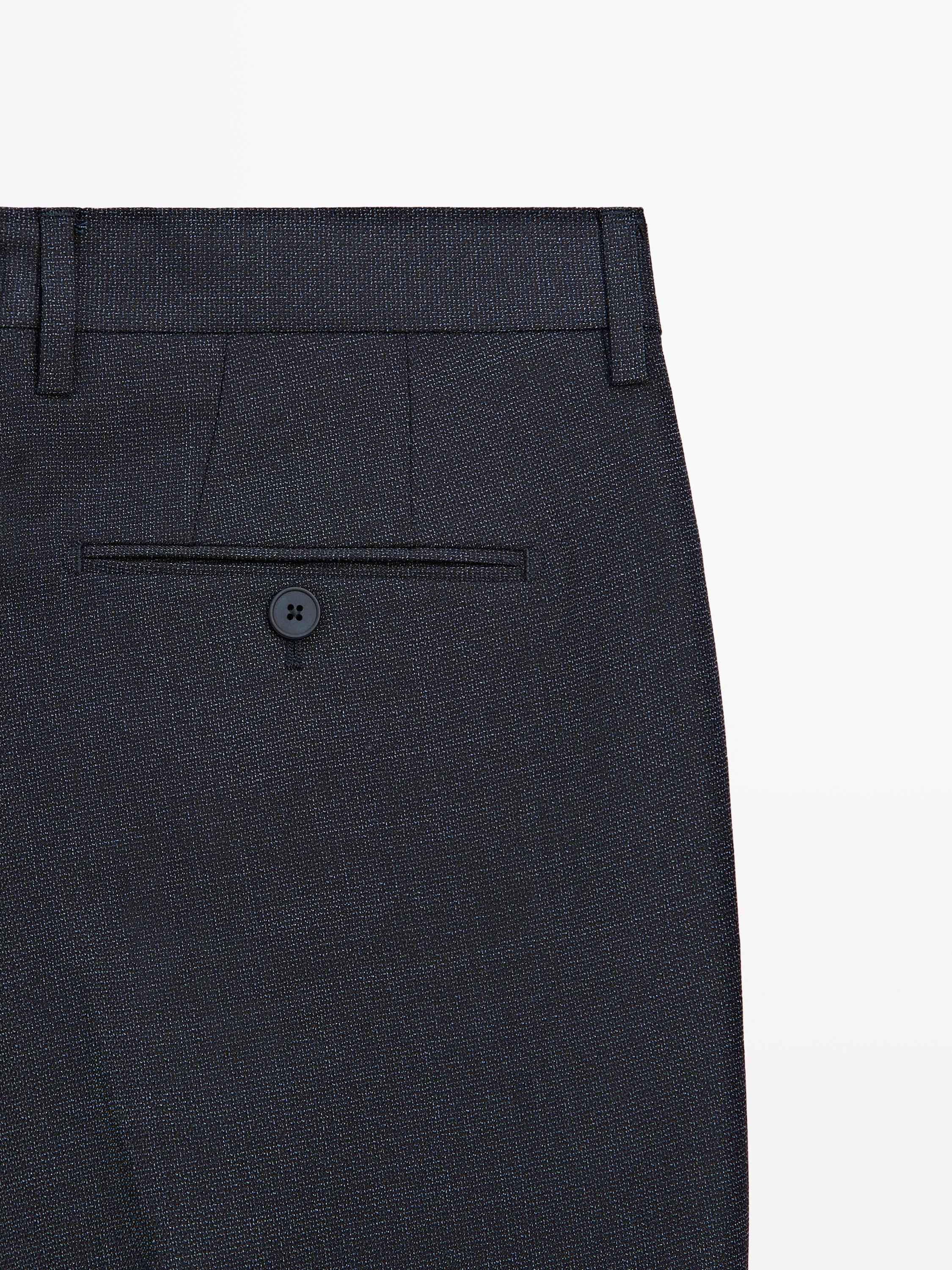 Cold wool suit trousers — INDIGO
