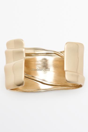 Draped wide bracelet — GOLDEN 4
