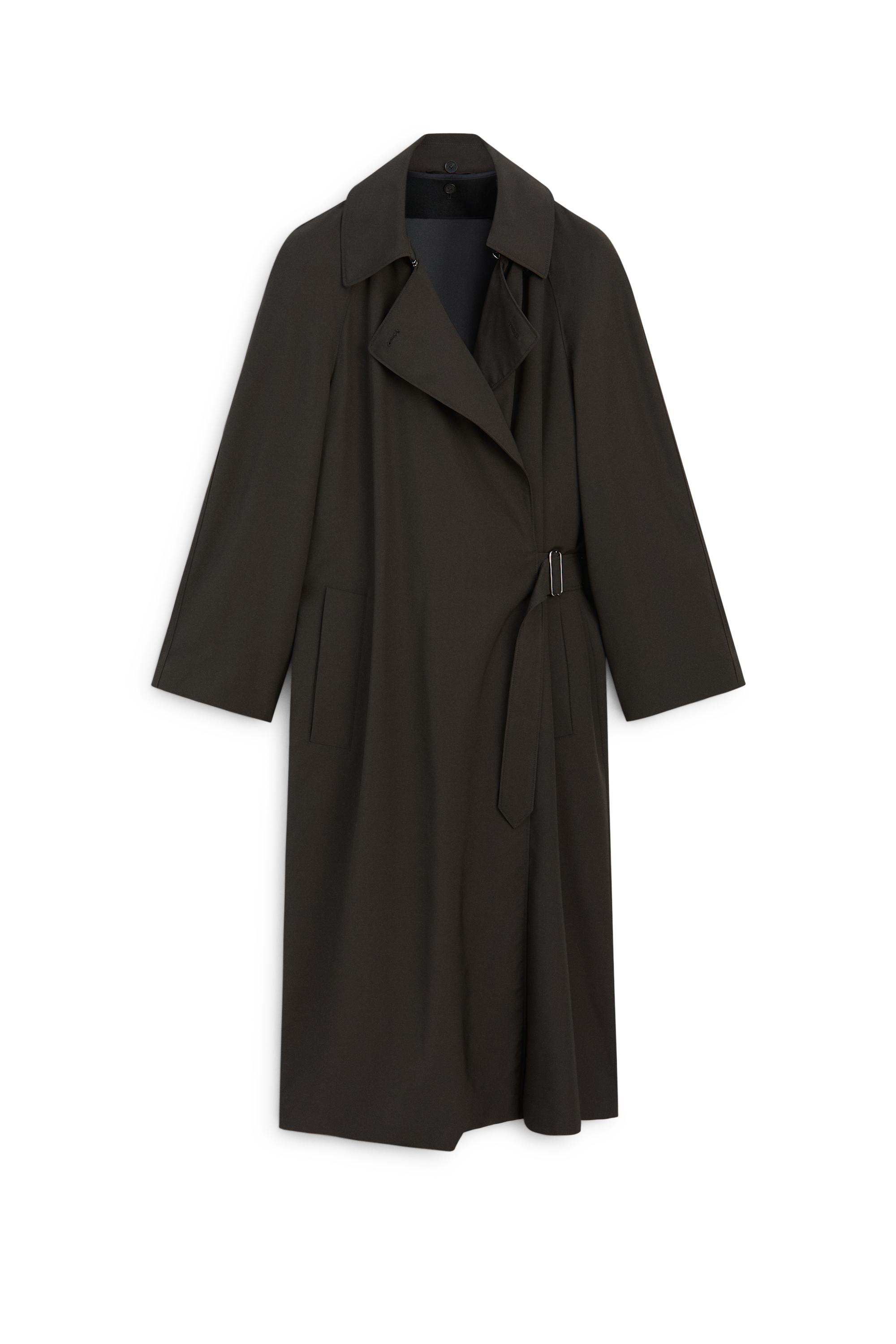 Fluid trench coat with lapel detail - LIMITED EDITION by Massimo Dutti