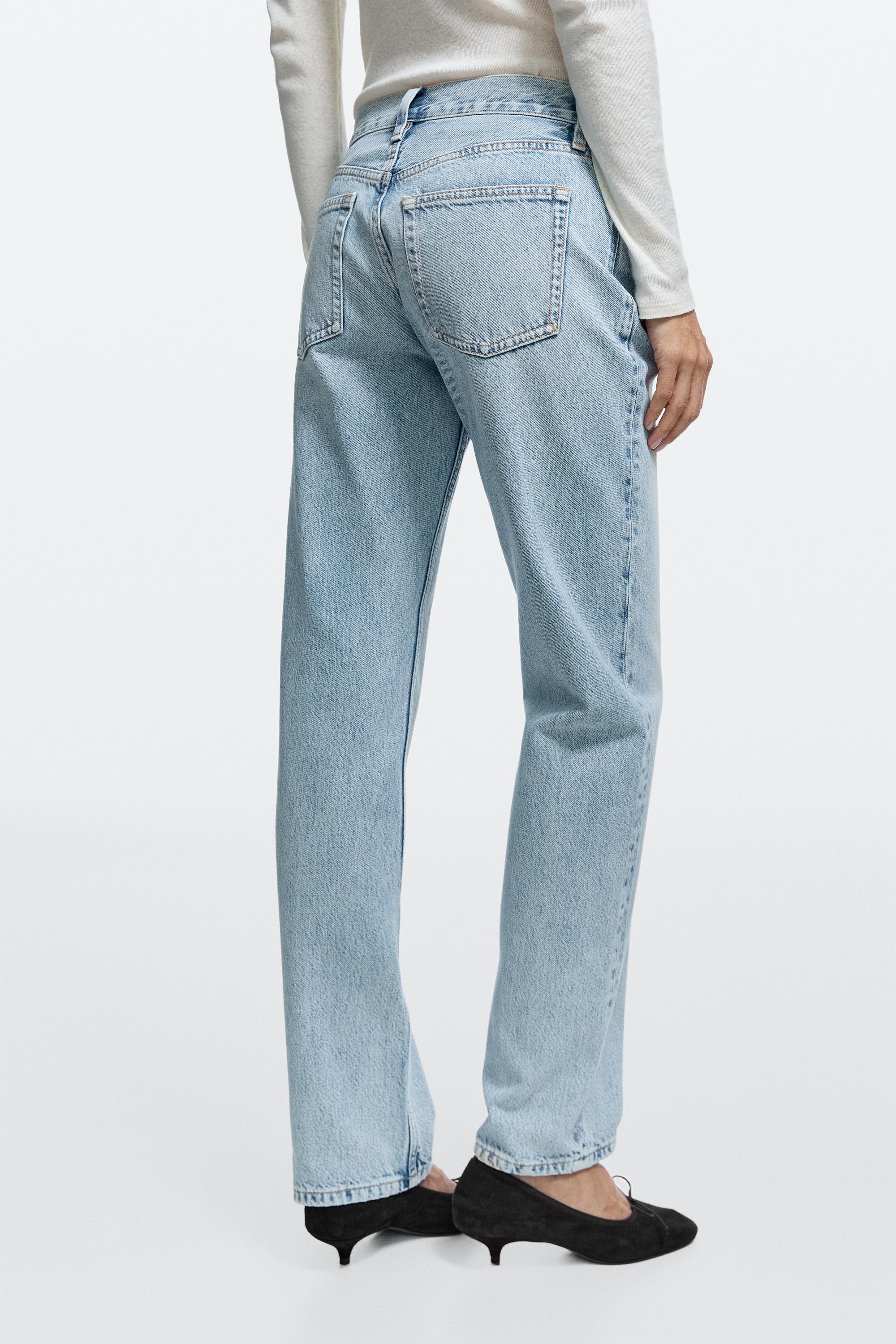Massimo Dutti Orta bel relaxed straight fit jean görsel 6