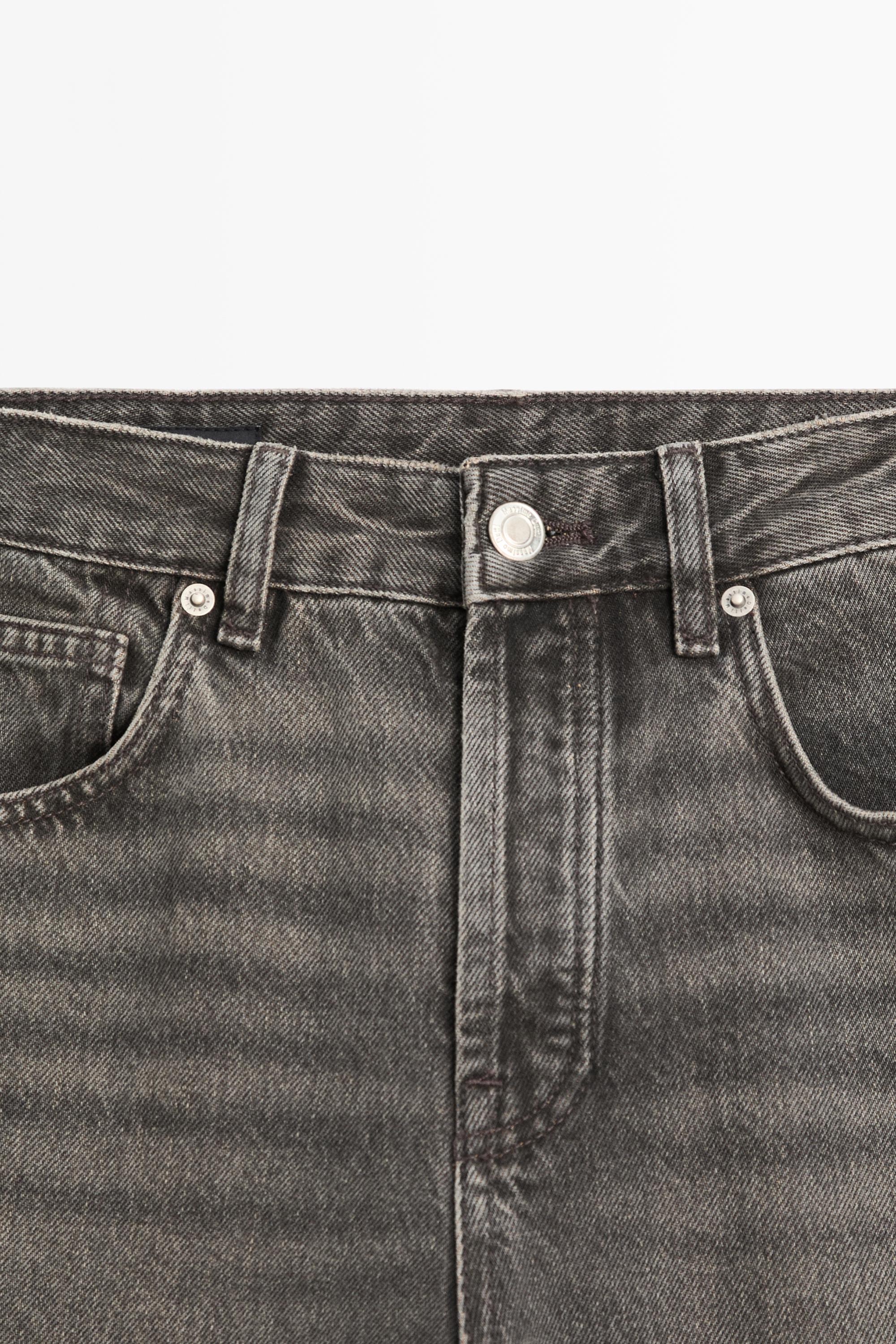 Mid-rise balloon fit jeans — NATURAL GREY