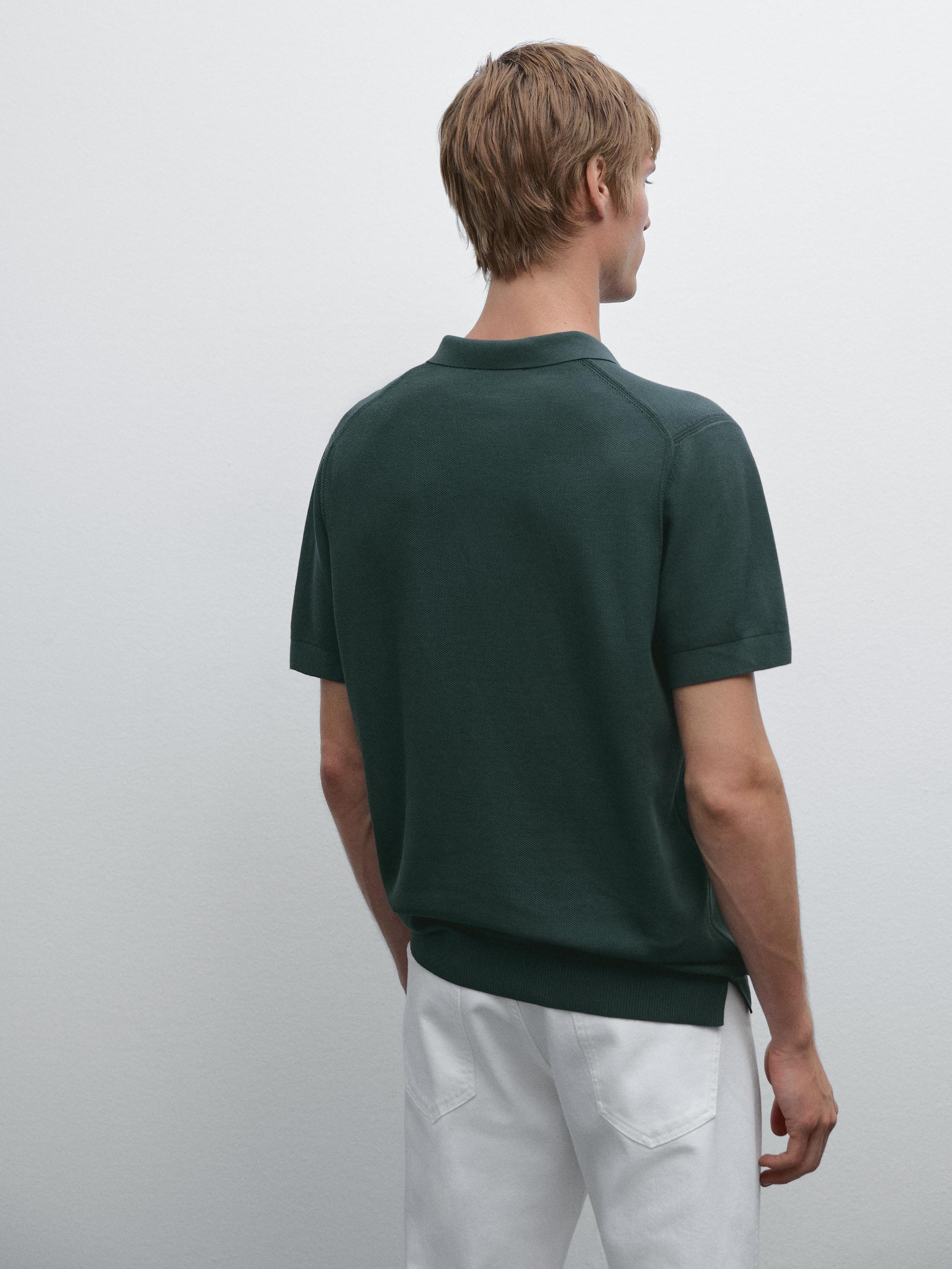 Jersey punto cuello polo 100% algodón