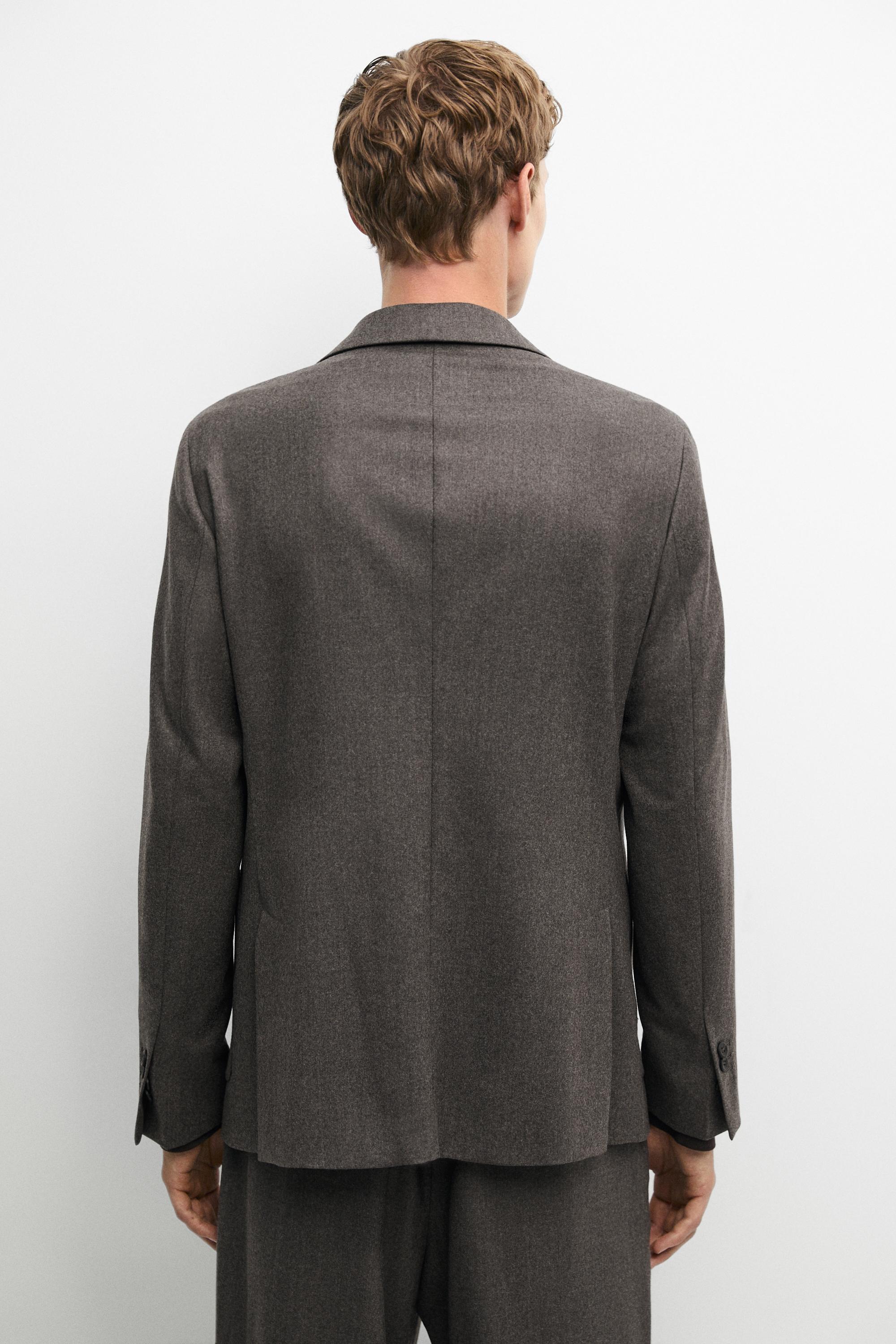 100% wool suit blazer — MINK