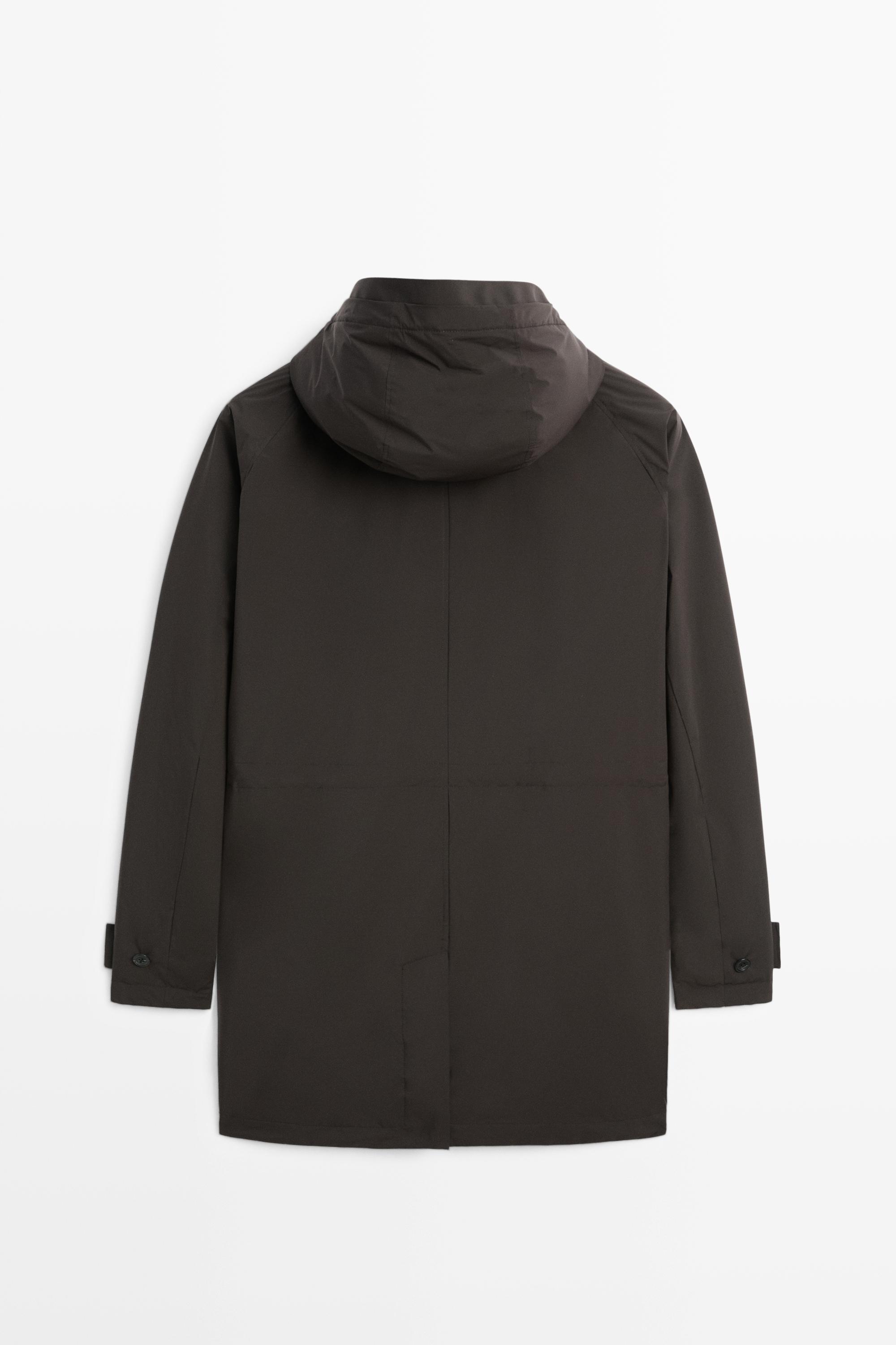 Massimo Dutti Uzun teknik parka