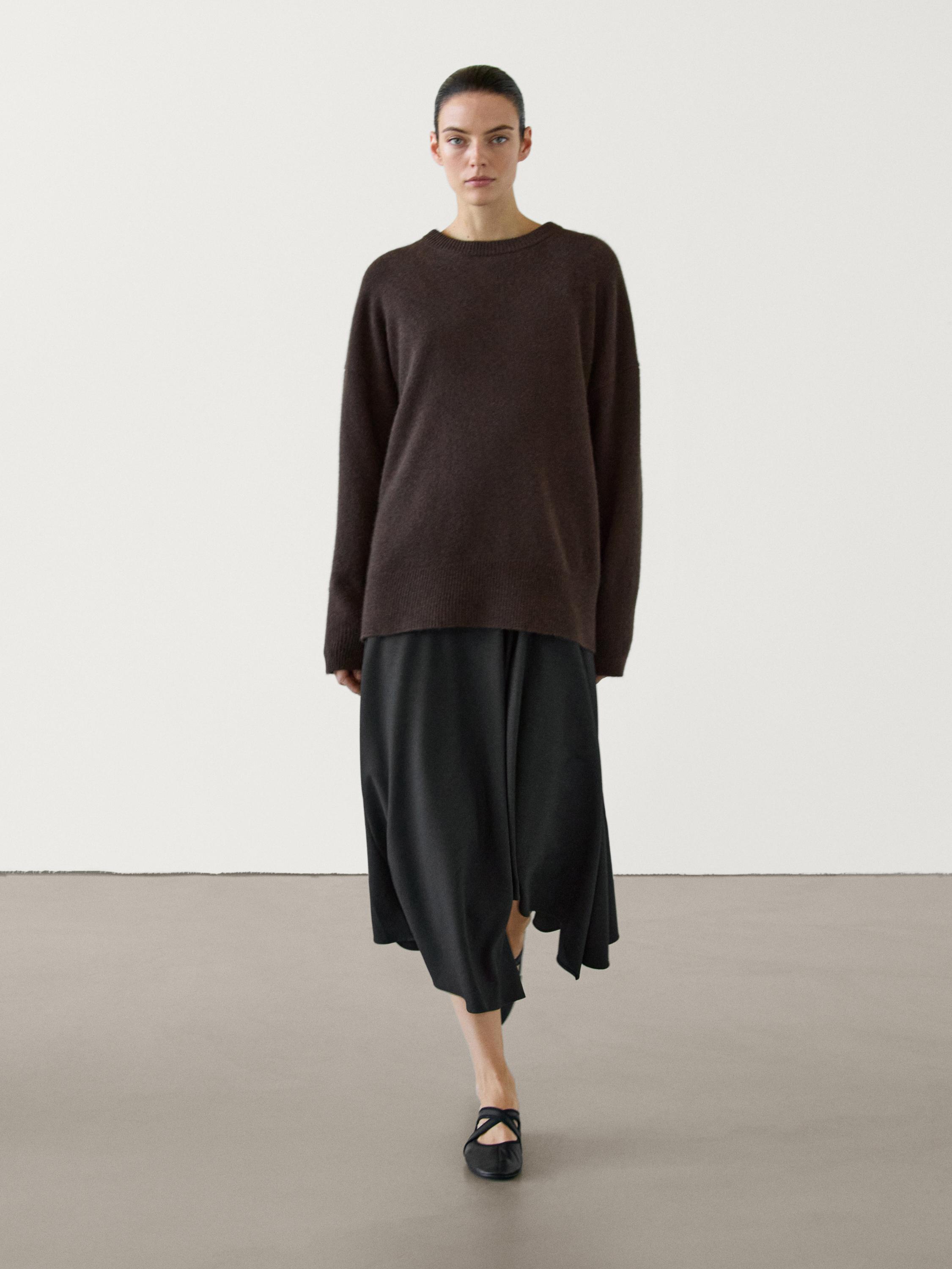 Pullover in maglia 100% cashmere oversize