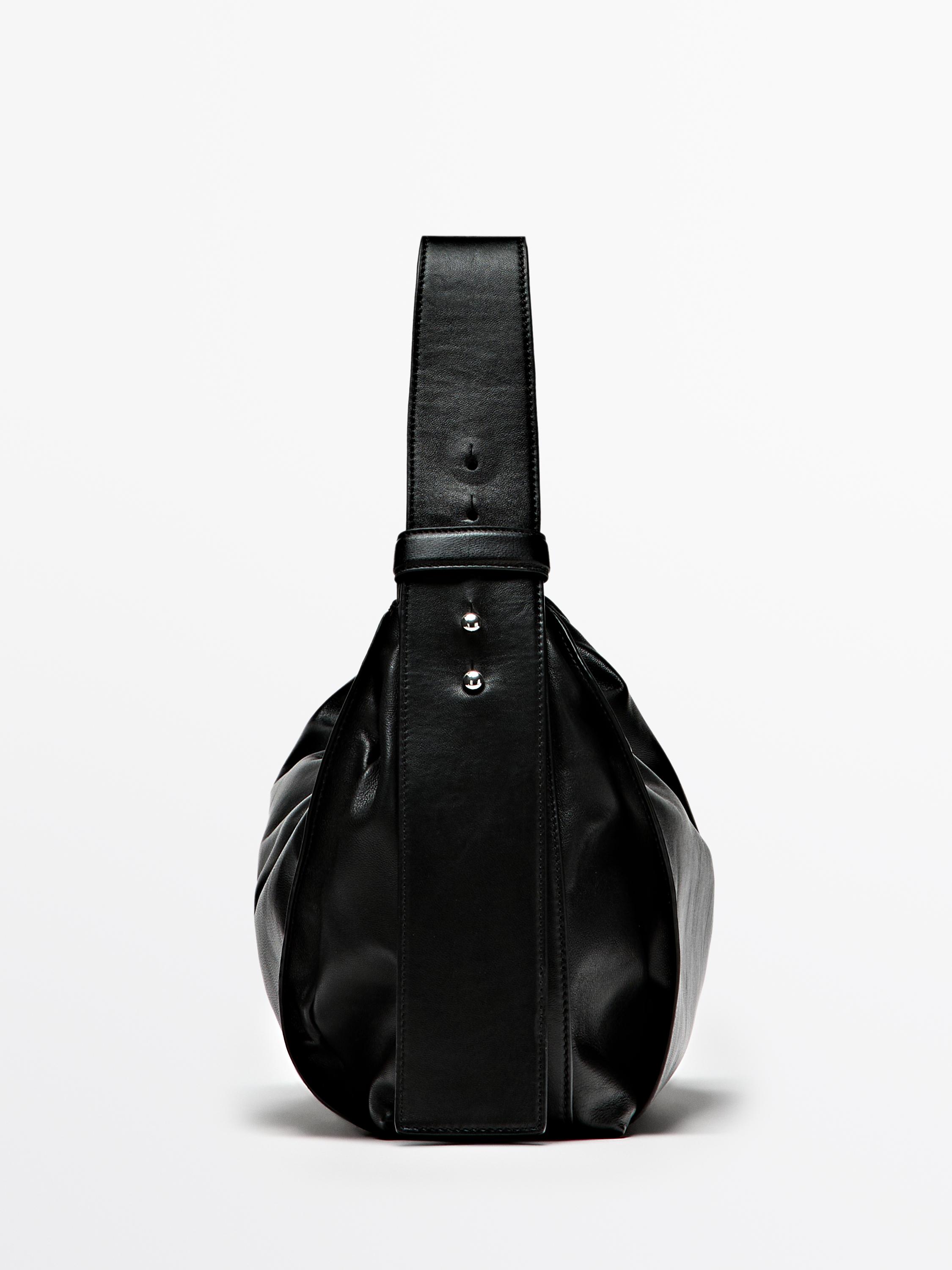 Bolso de hombro piel napa