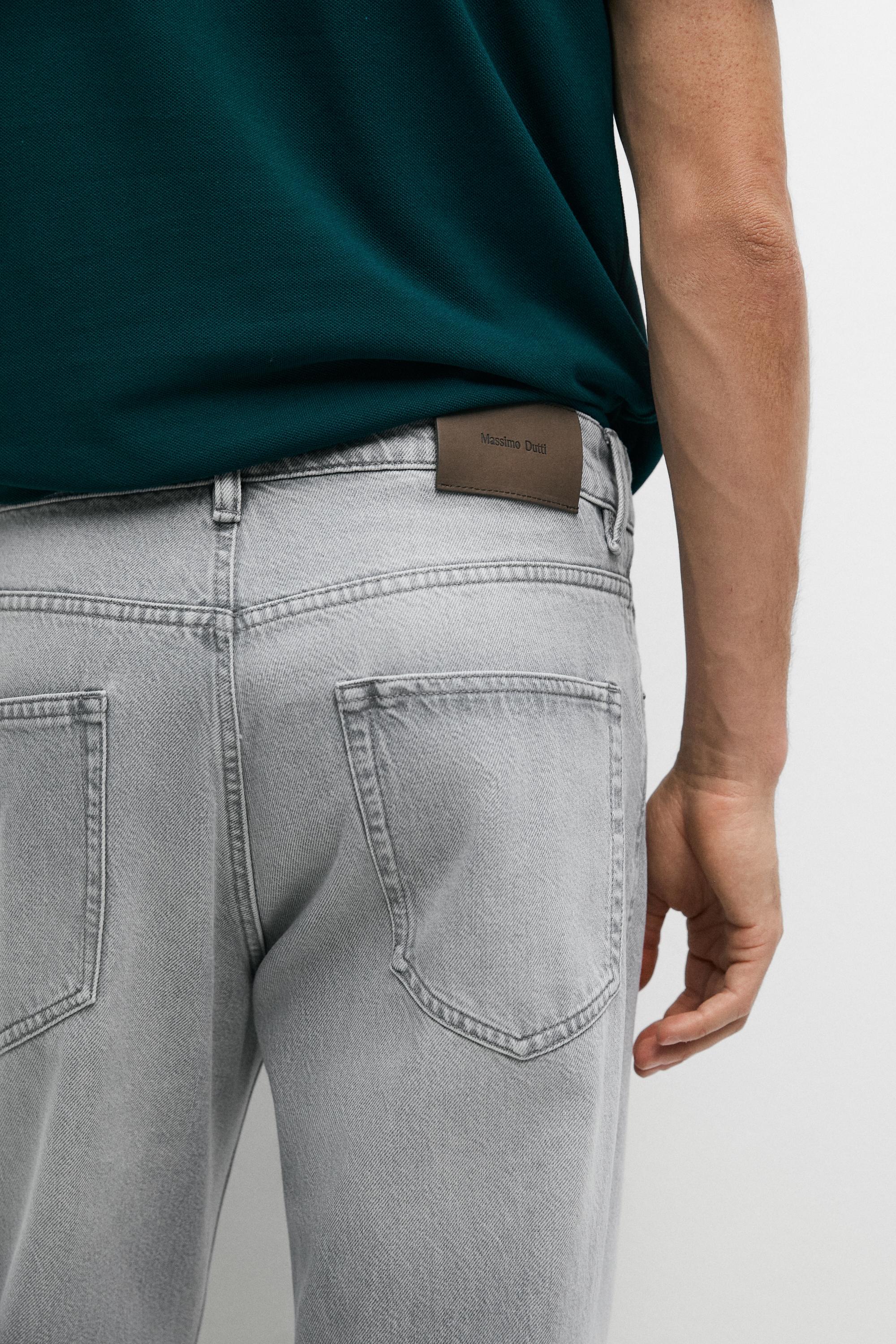 Tapered fit jeans — GREY MARL