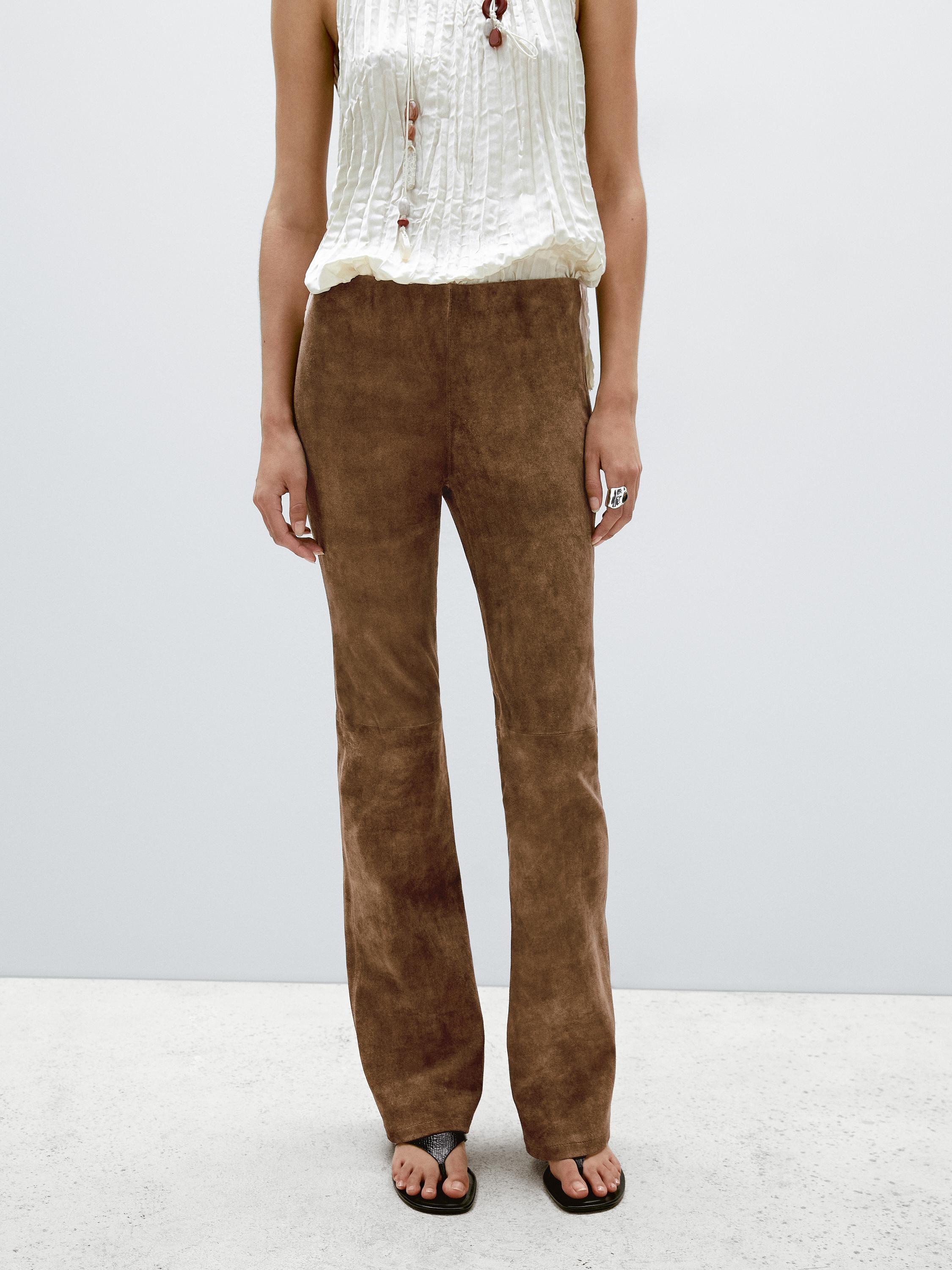 ★ Massimo Dutti★ Flare Suede Leather Pants 05304514700 05304514700-o9.jpg?ts=