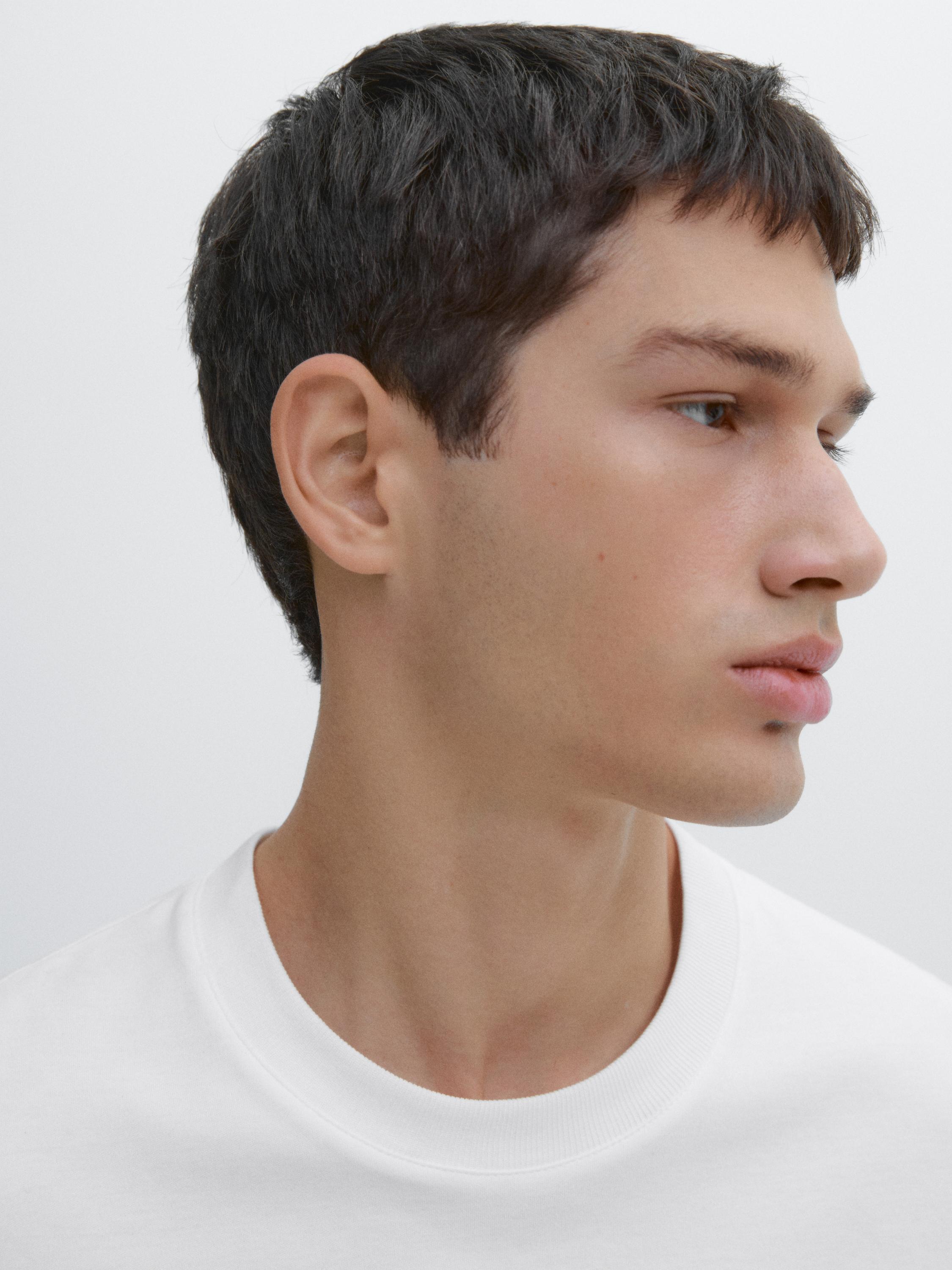 100% cotton short sleeve T-shirt — WHITE