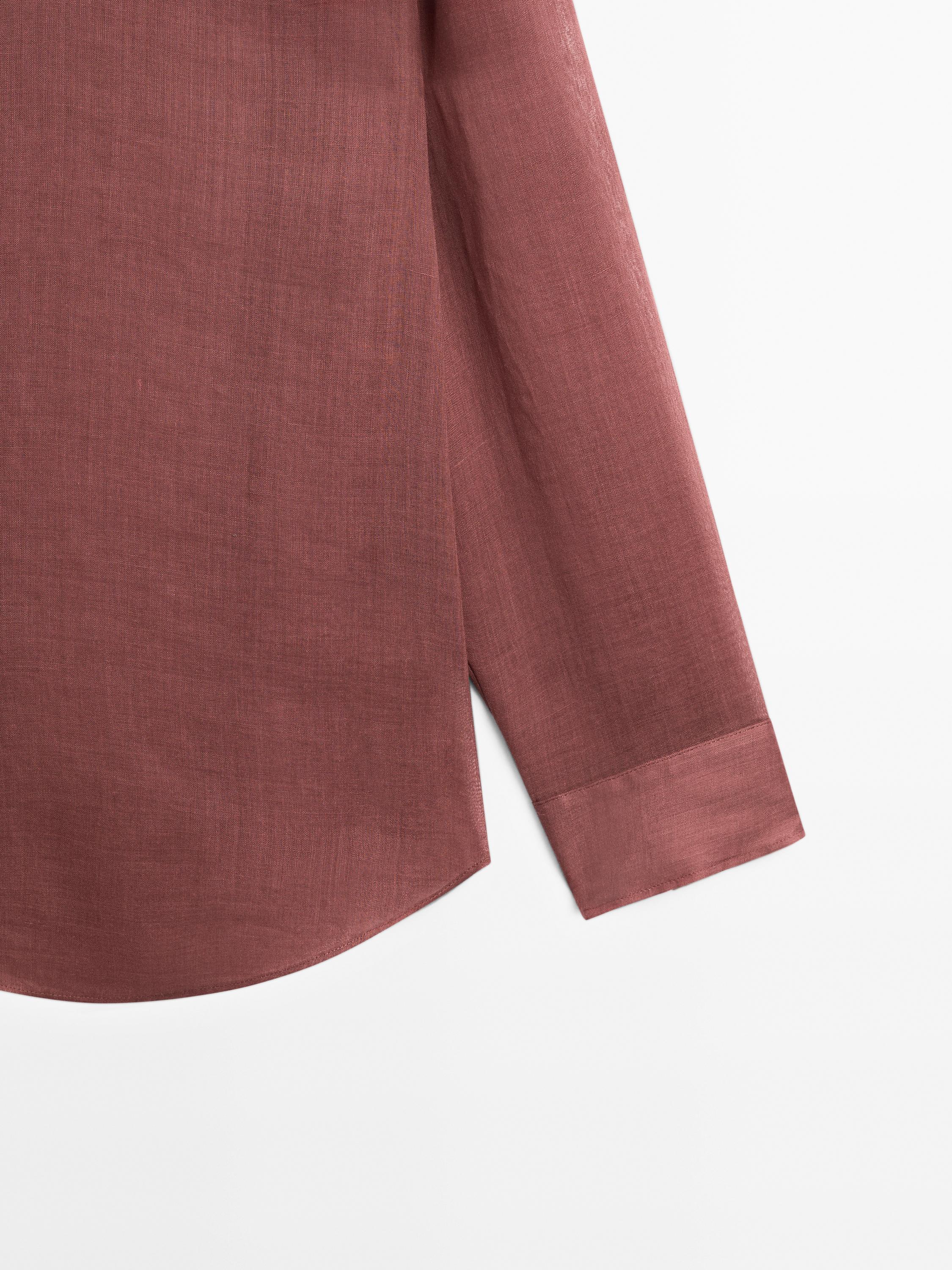 Flowing ramie blend shirt