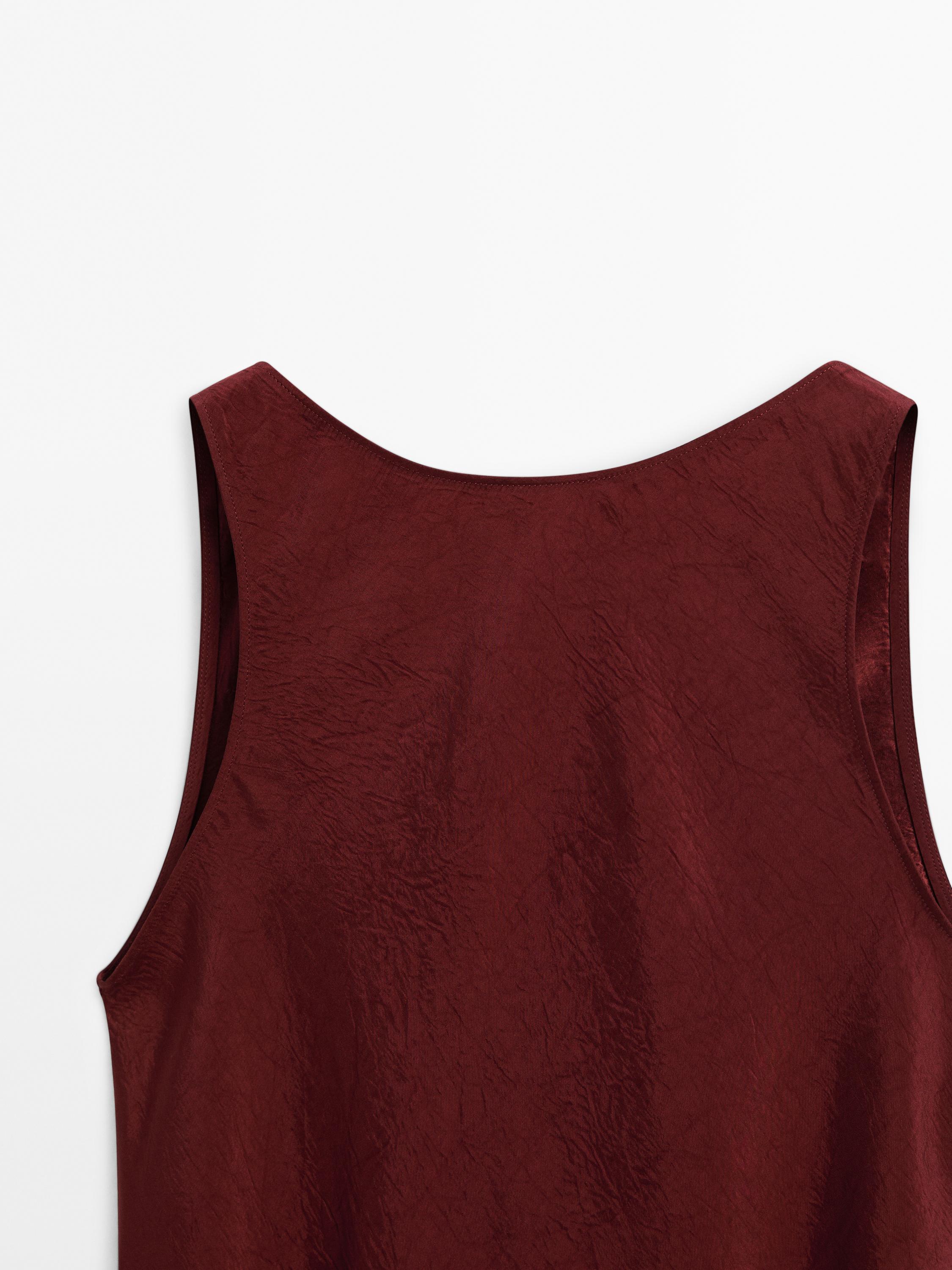 Midi soineko satinatua halter lepoarekin