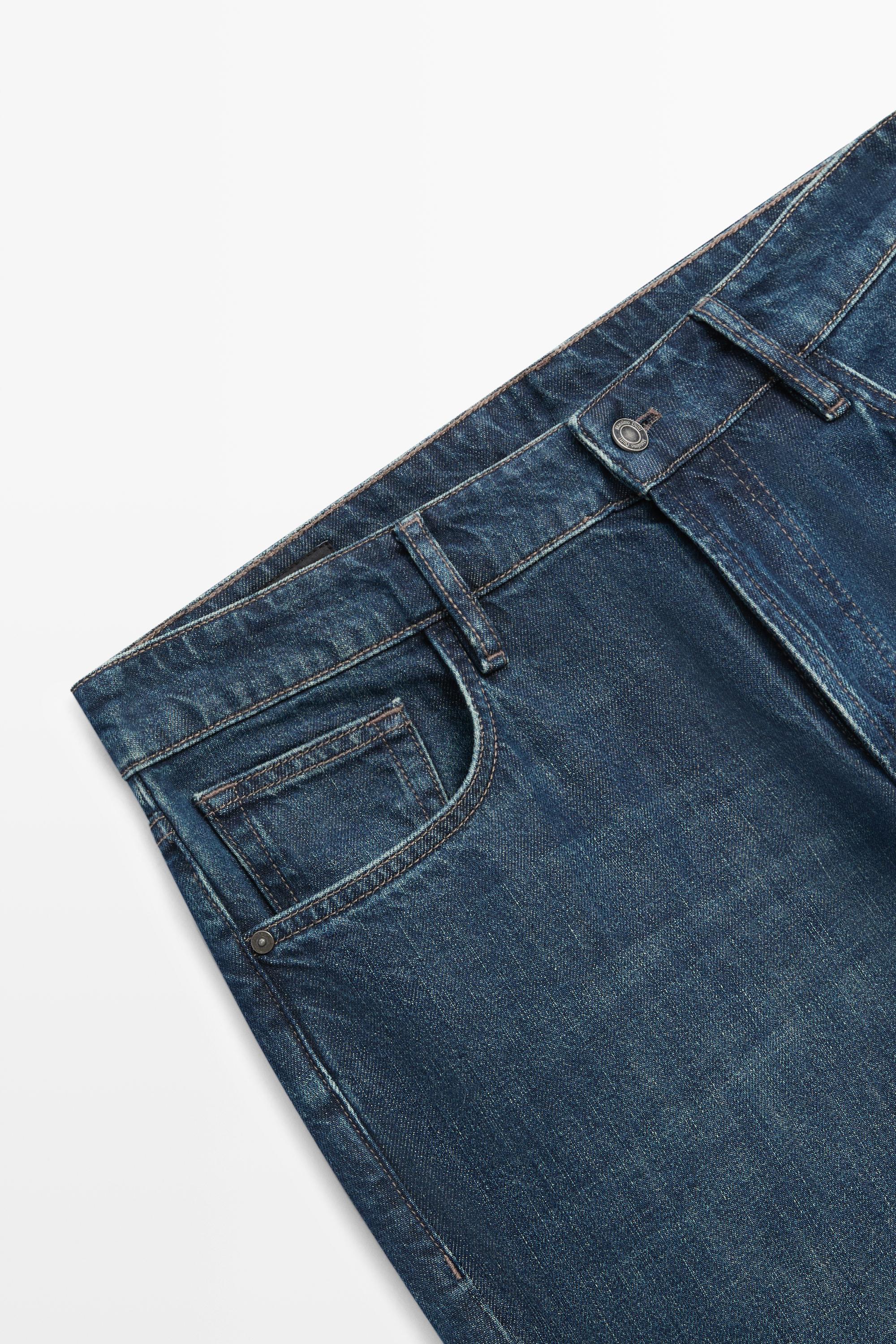 Tapered fit jeans — NAVY BLUE