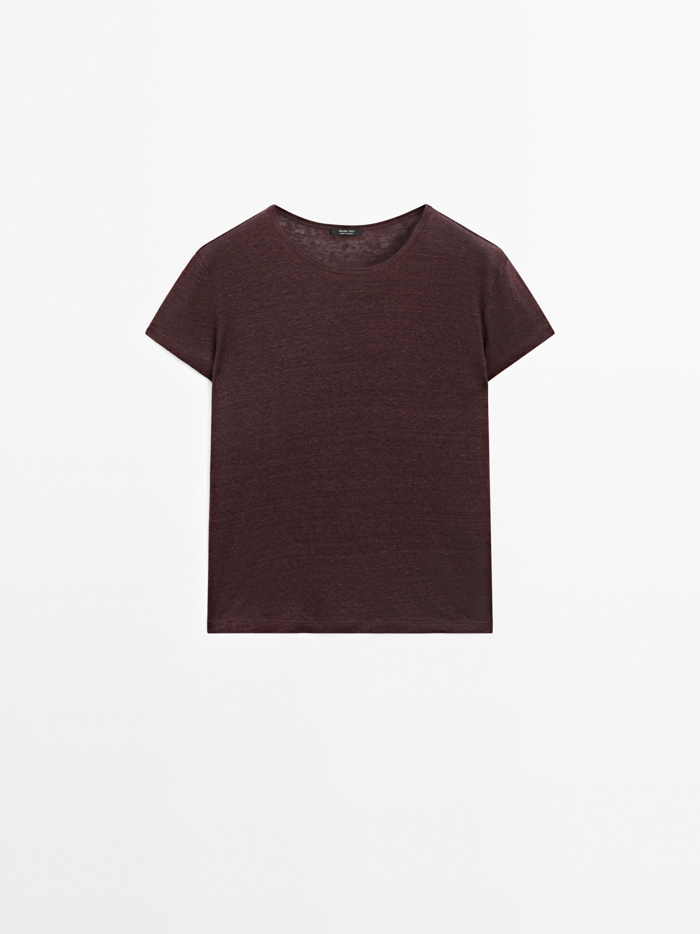 100% linen short sleeve T-shirt