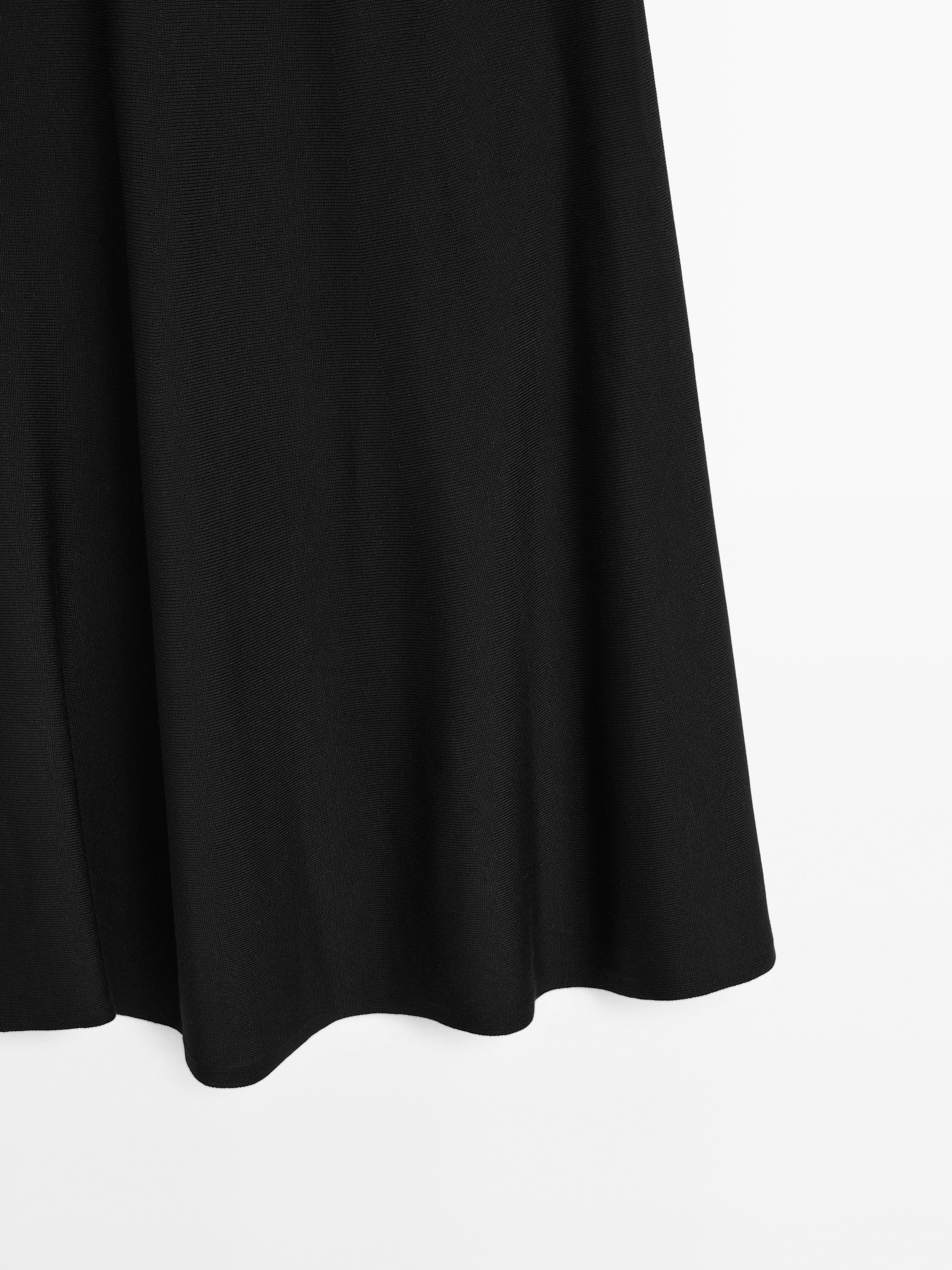 Long flared skirt