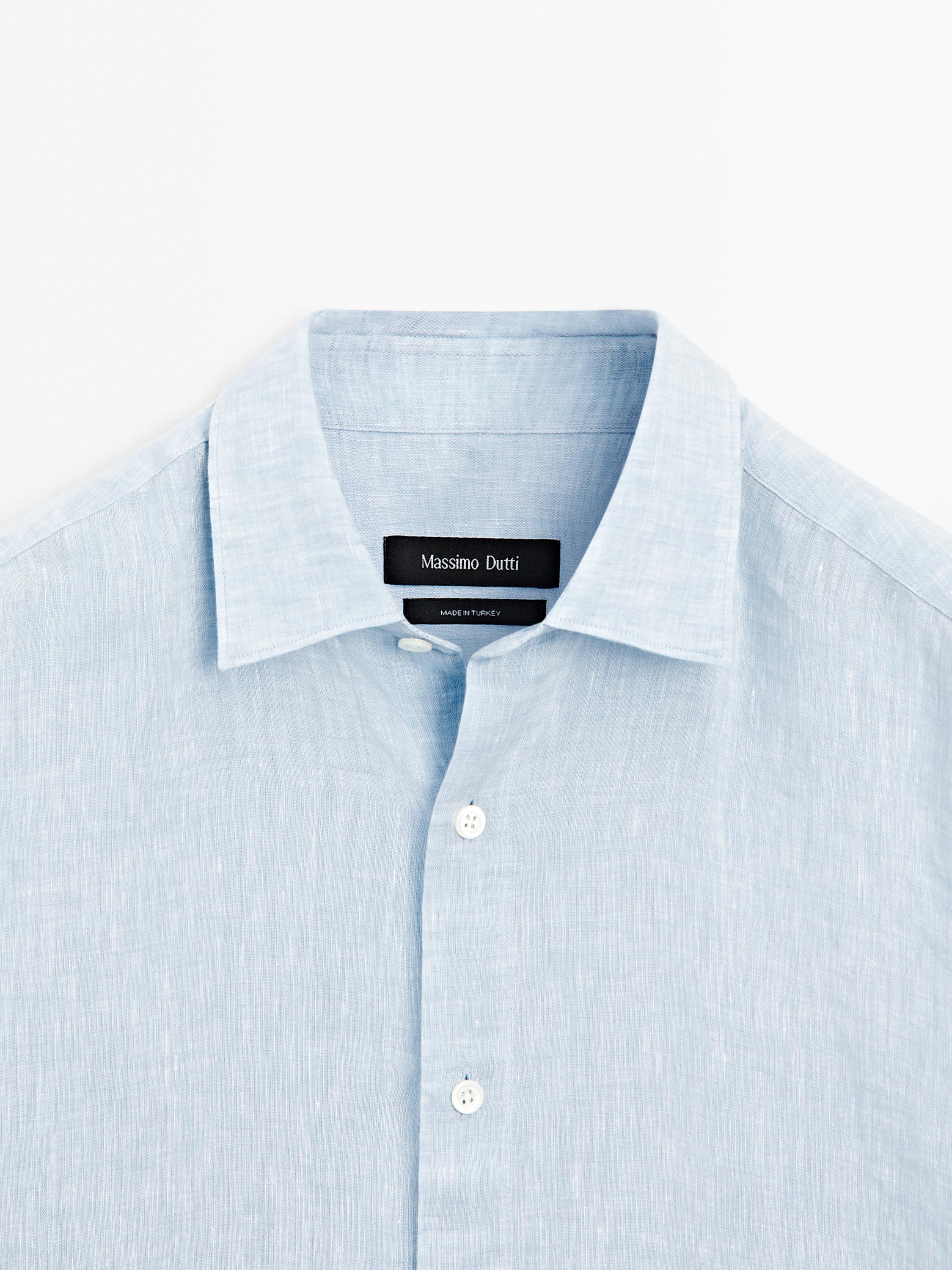 Chemise slim 100 % lin