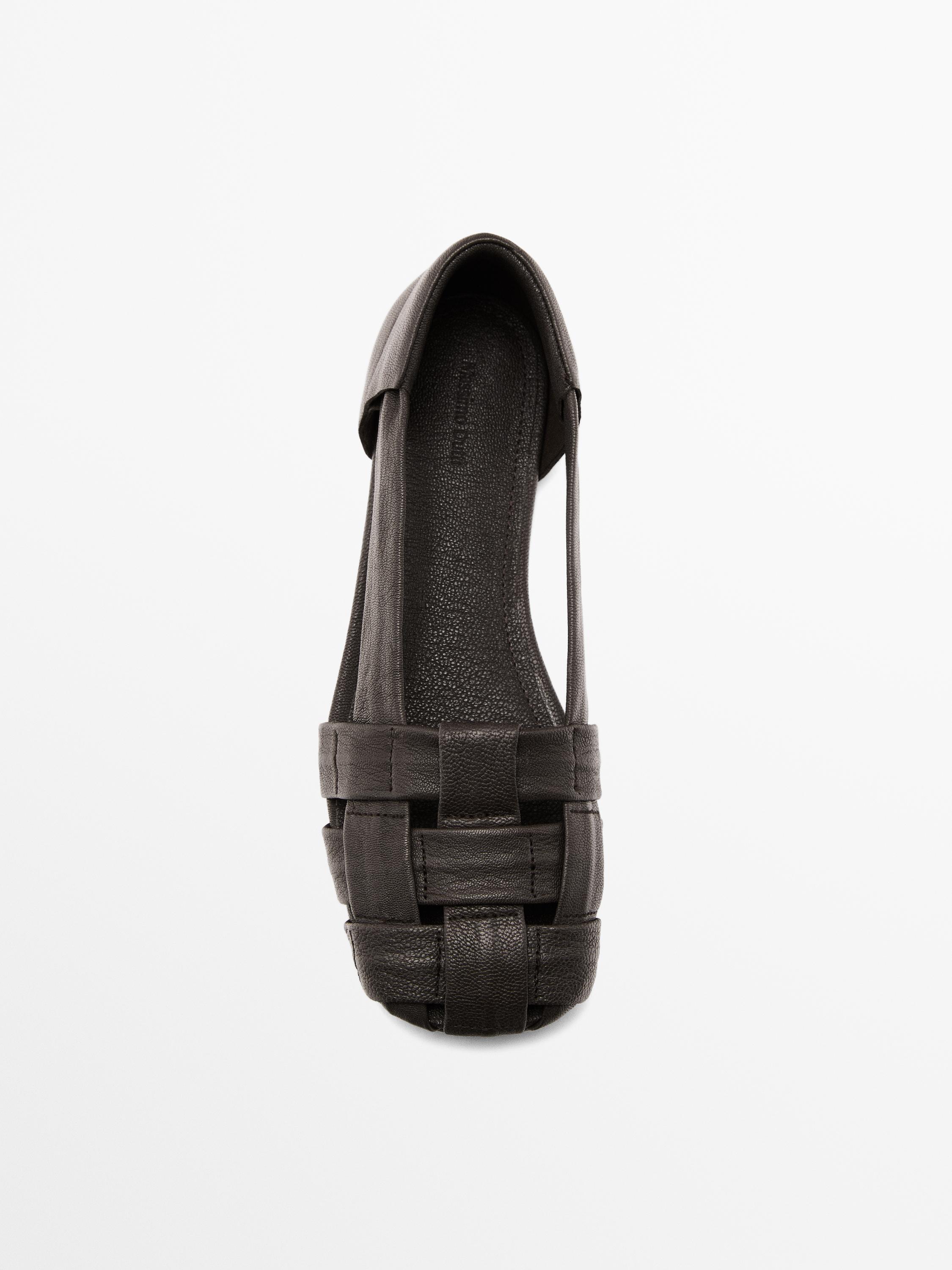 Sandales à lanières souples en cuir