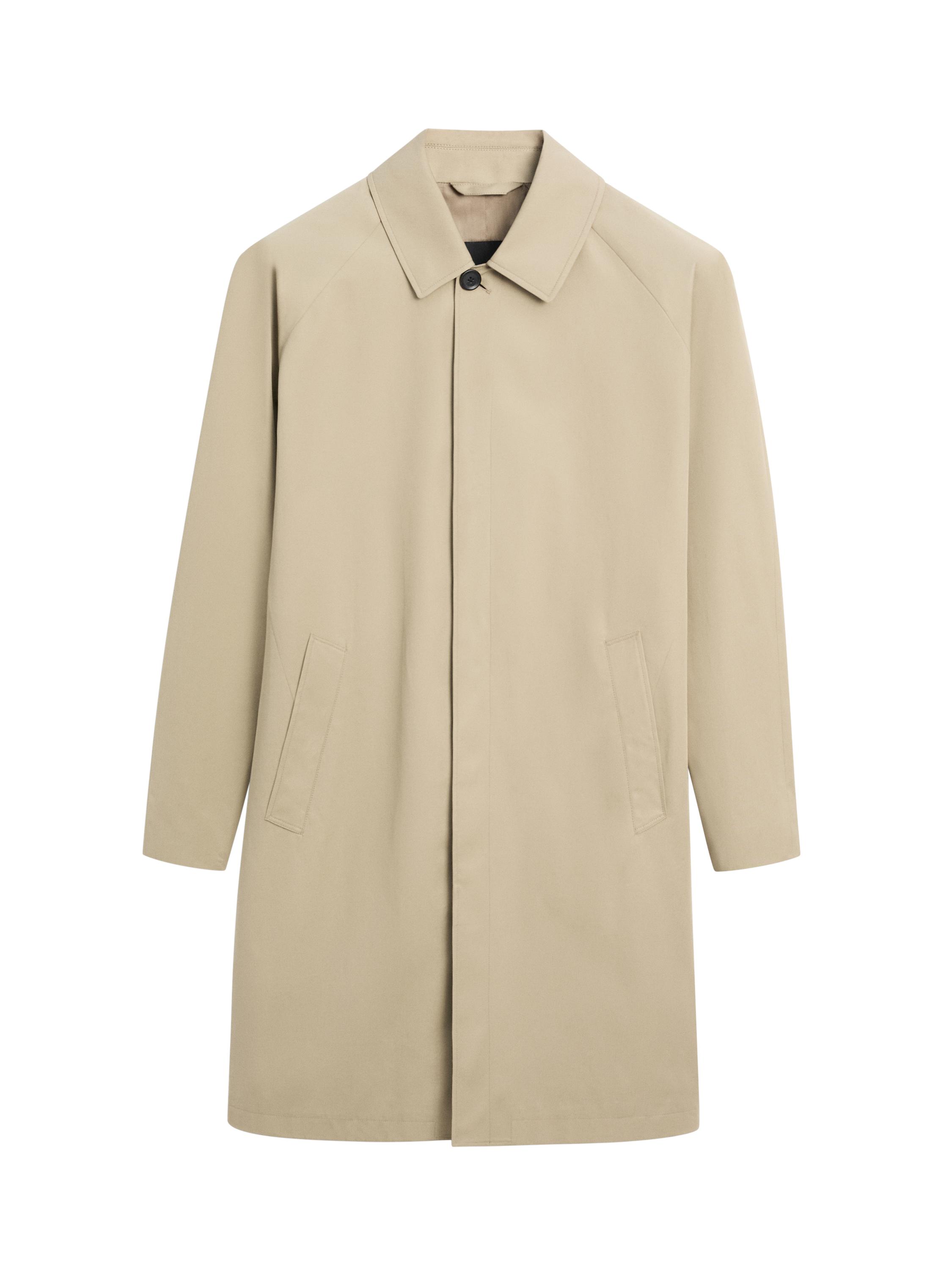 Lightweight cotton trench coat — BEIGE