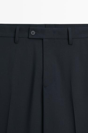 Wool blend suit pants — NAVY BLUE 9