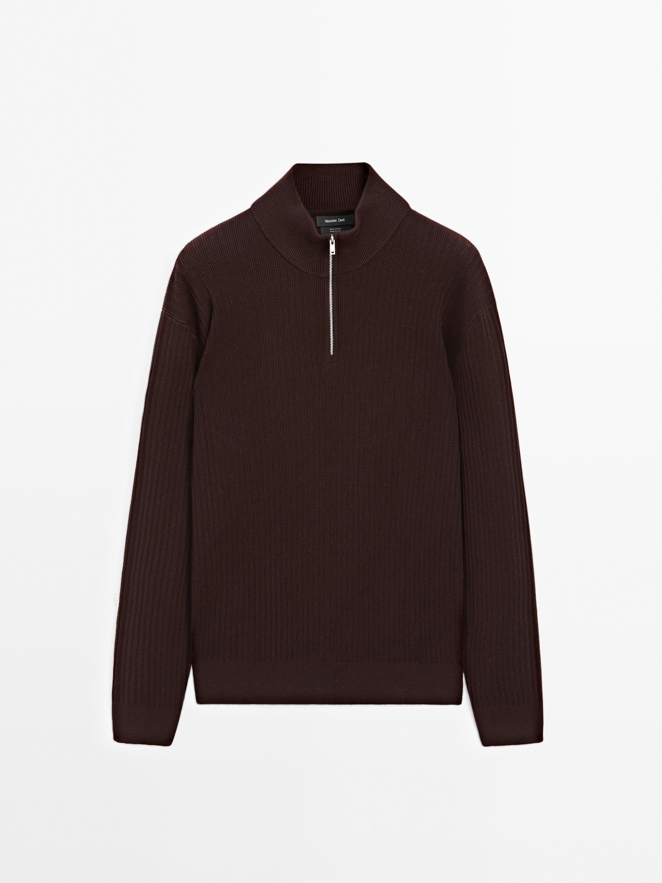 Pull en maille à col camionneur