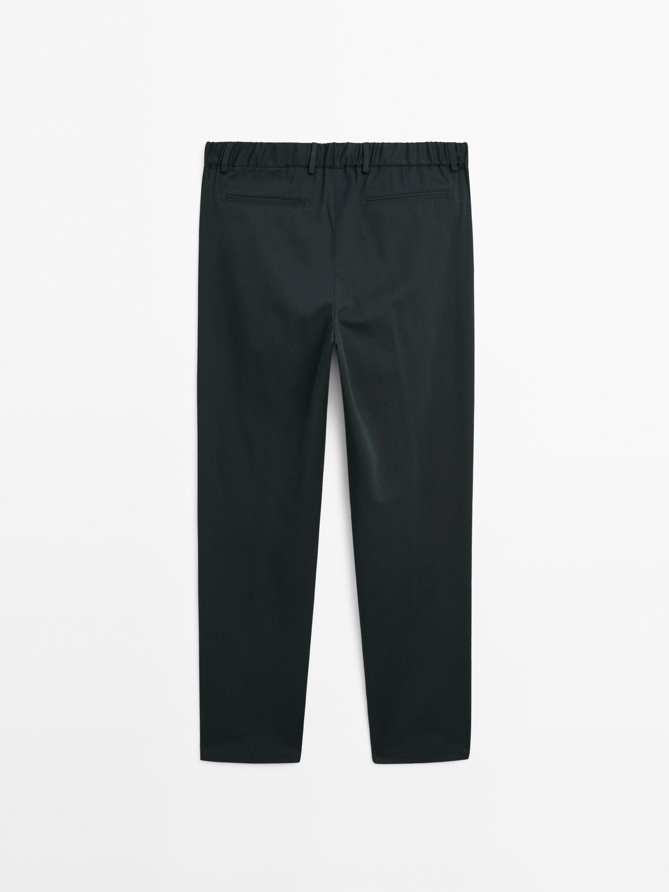 Cotton blend semi joggers