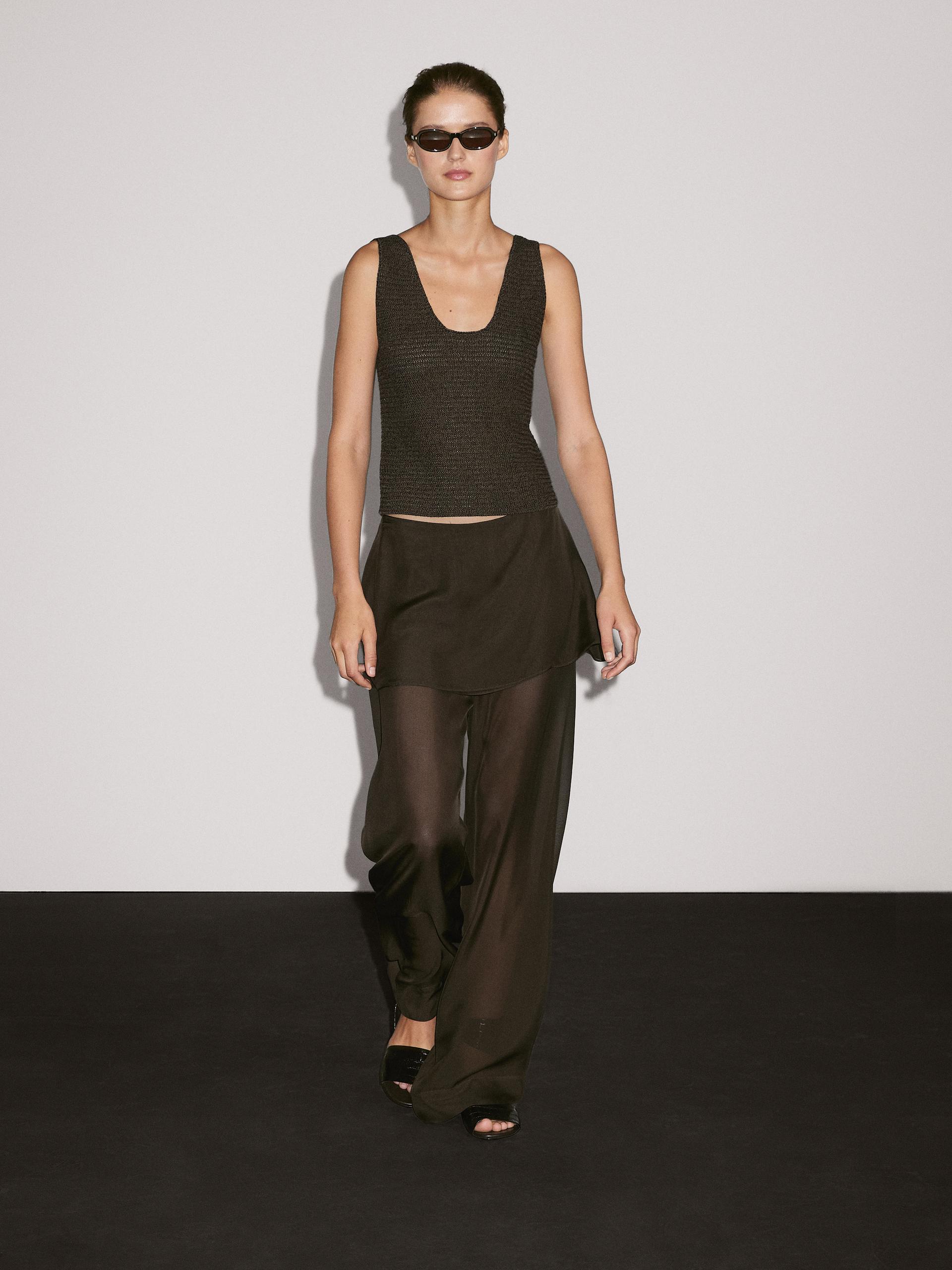 Massimo Dutti Silk Trousers
