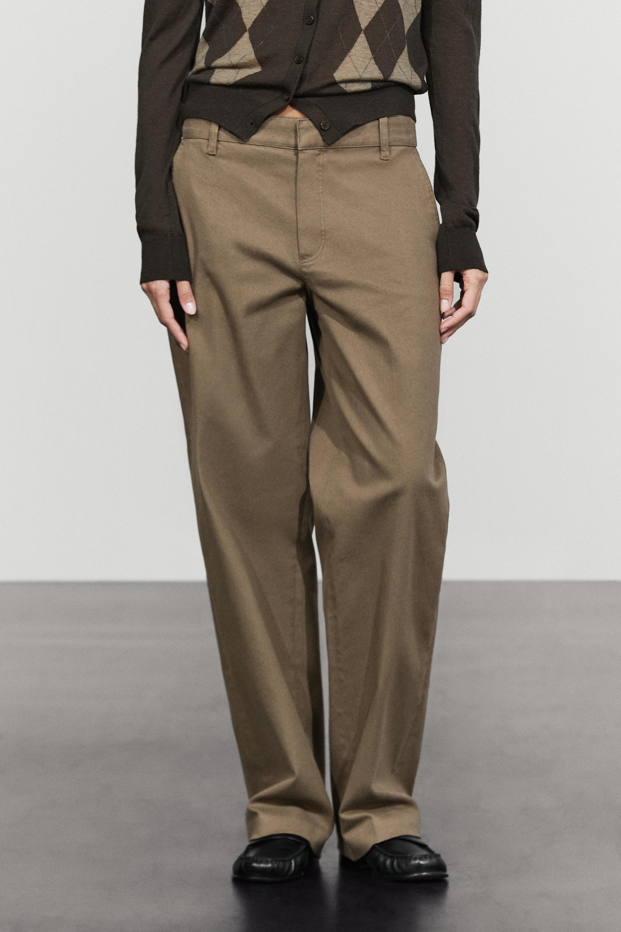 Pantalons stretch mescla cotó