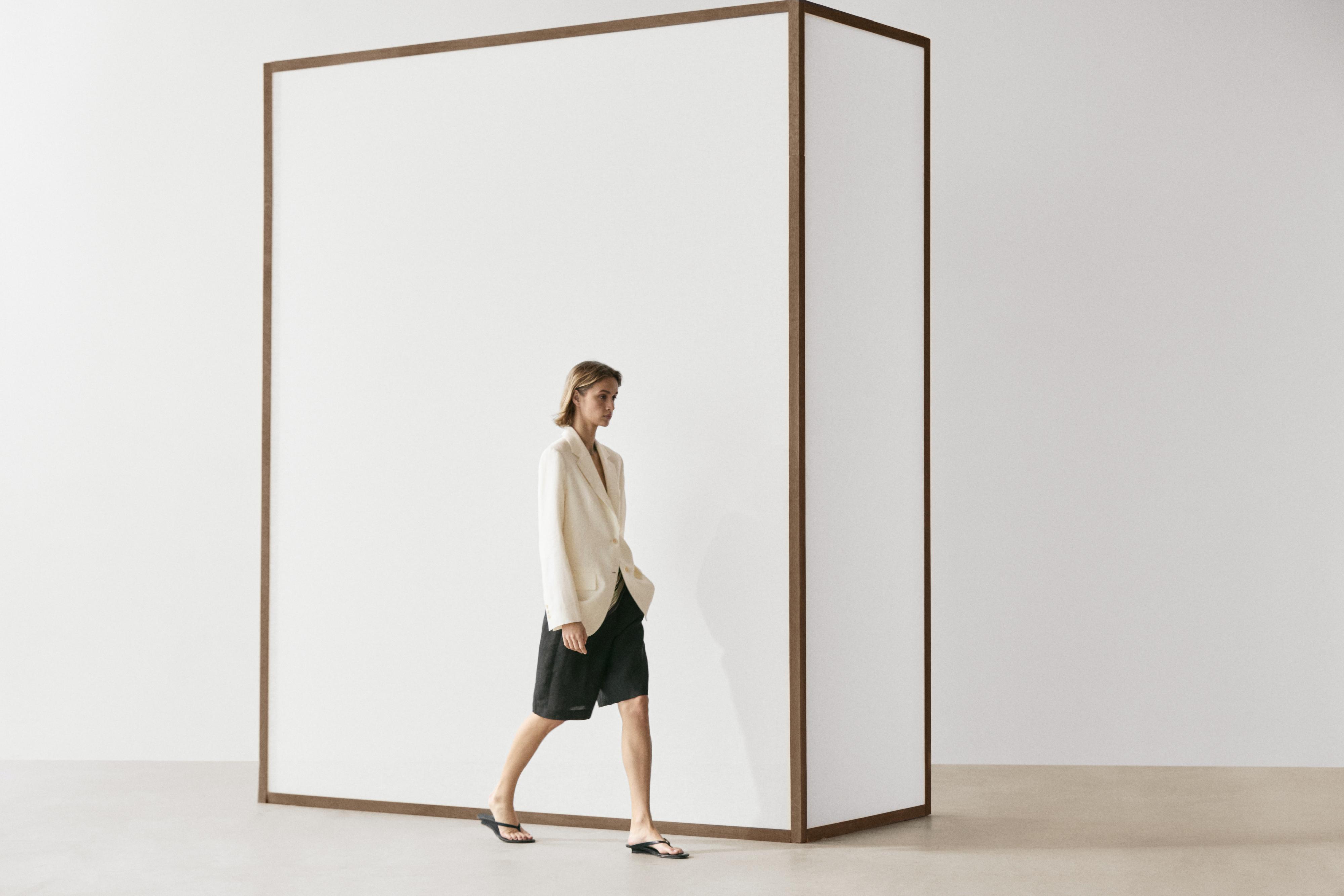 100% linen suit blazer — Off white