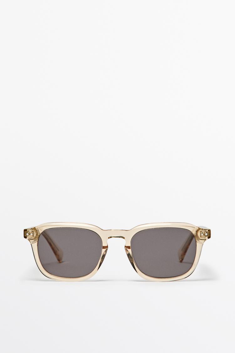 Square sunglasses — PALE YELLOW