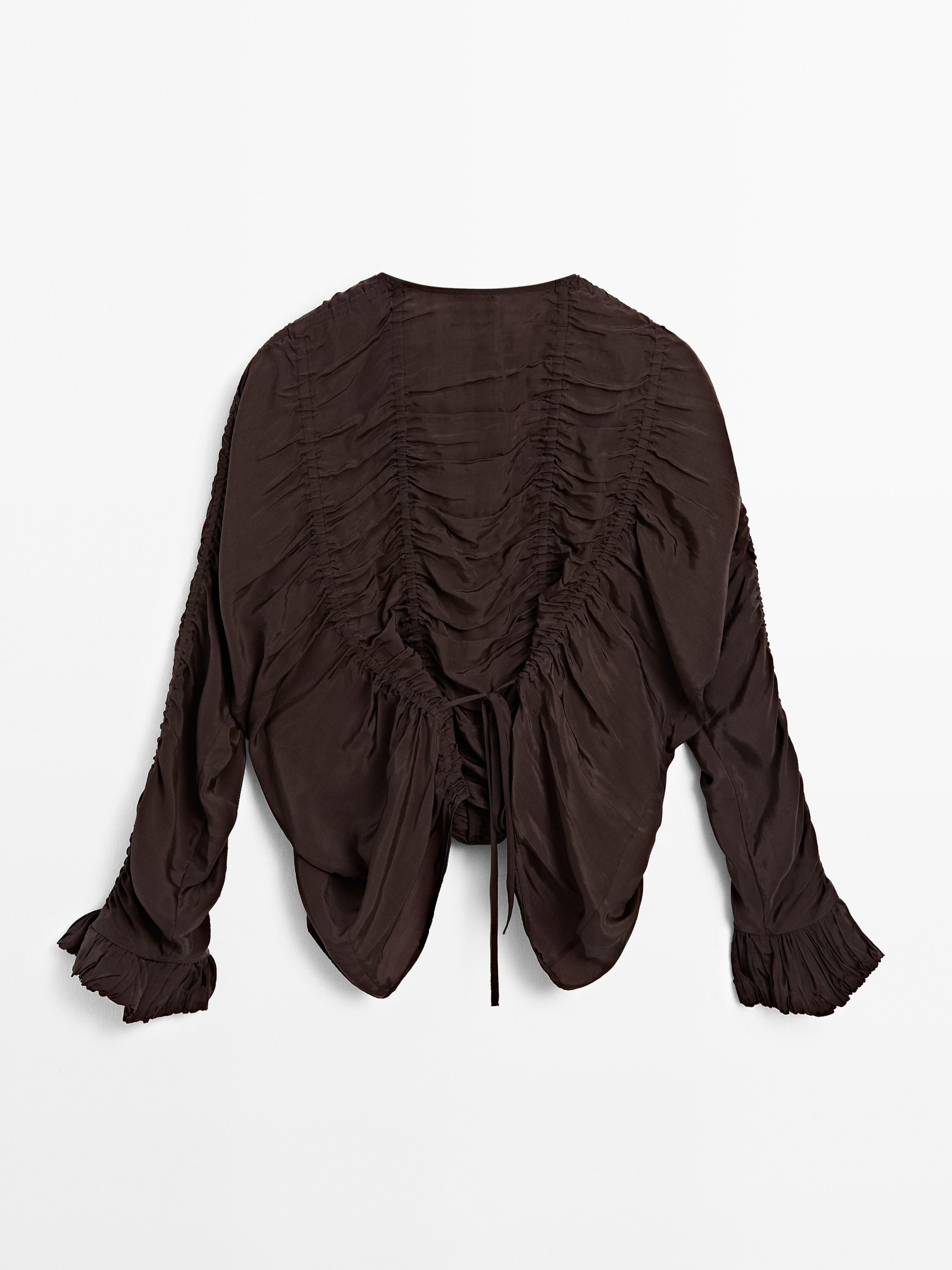 Blouse with gathered detail - Studio