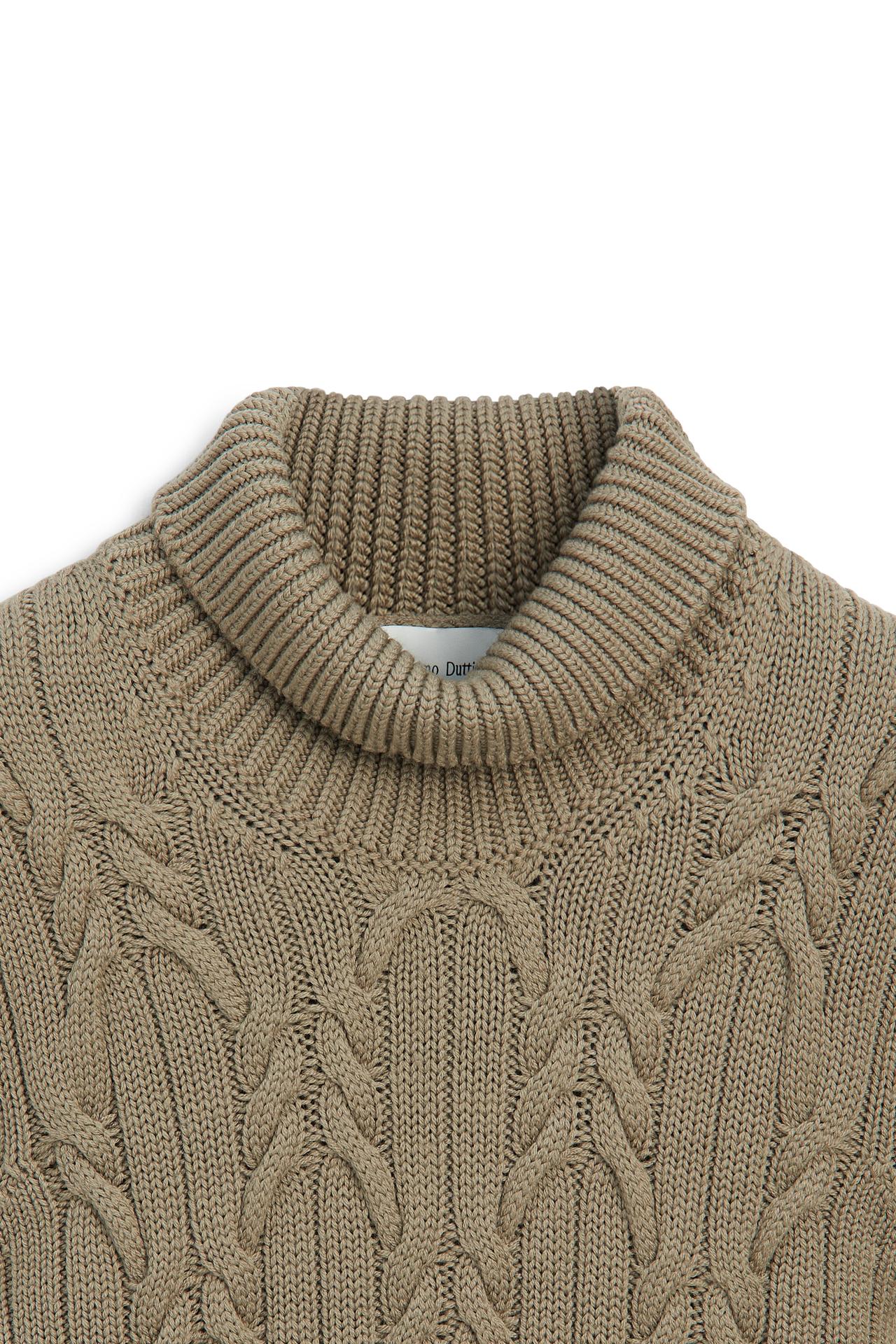 100% wool cable-knit sweater - LIMITED EDITION — BEIGE