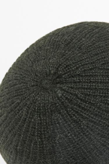 100% cashmere knit beanie — KHAKI 5