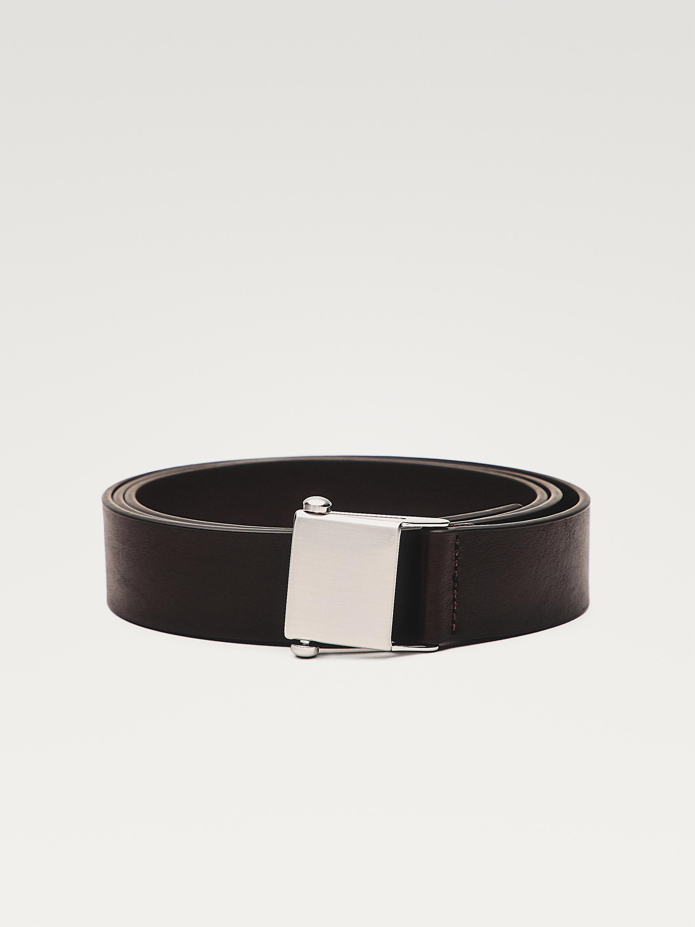 Ceinture boucle et passant en cuir nappa - LIMITED