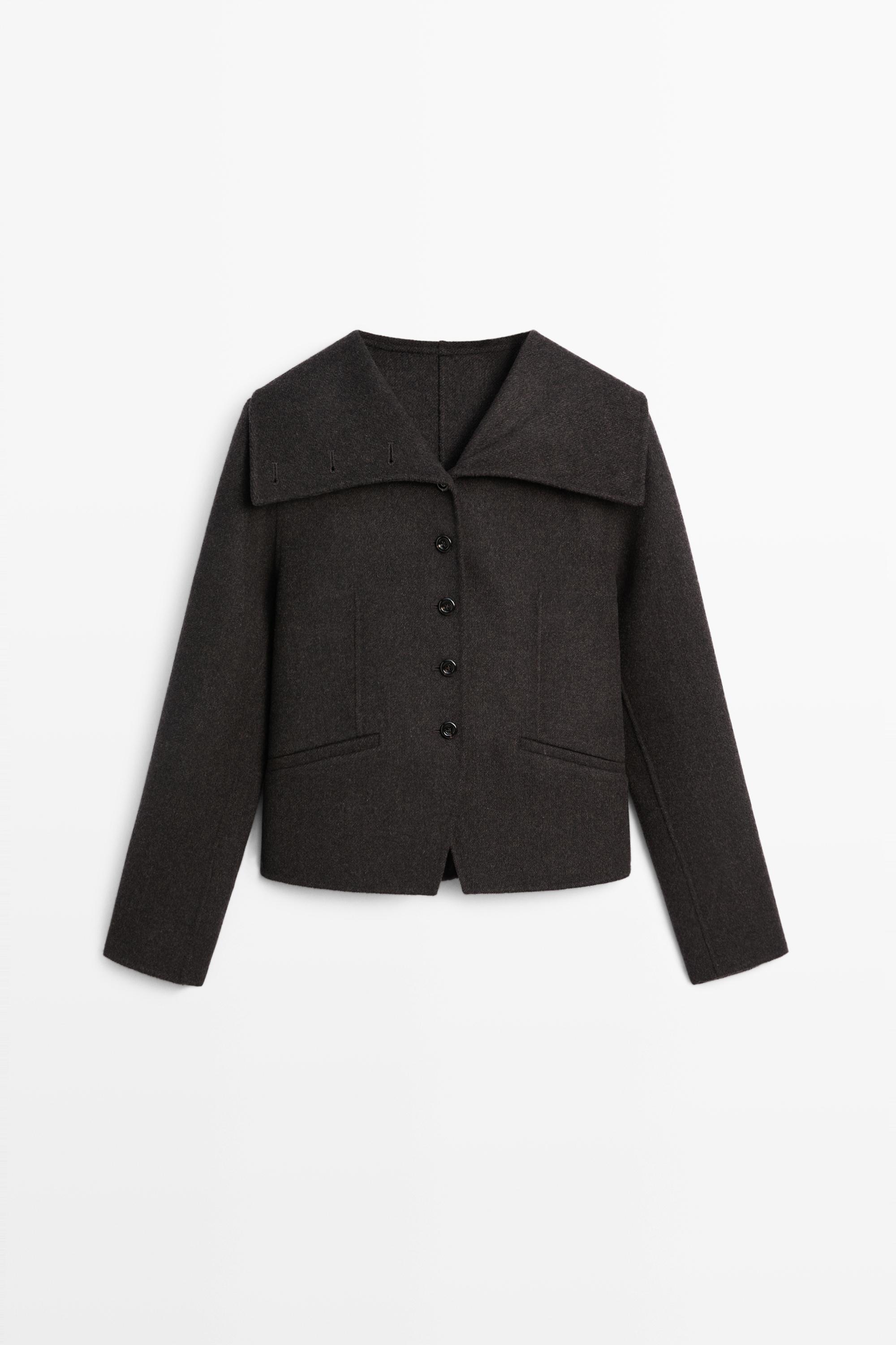 Stand-up collar short jacket